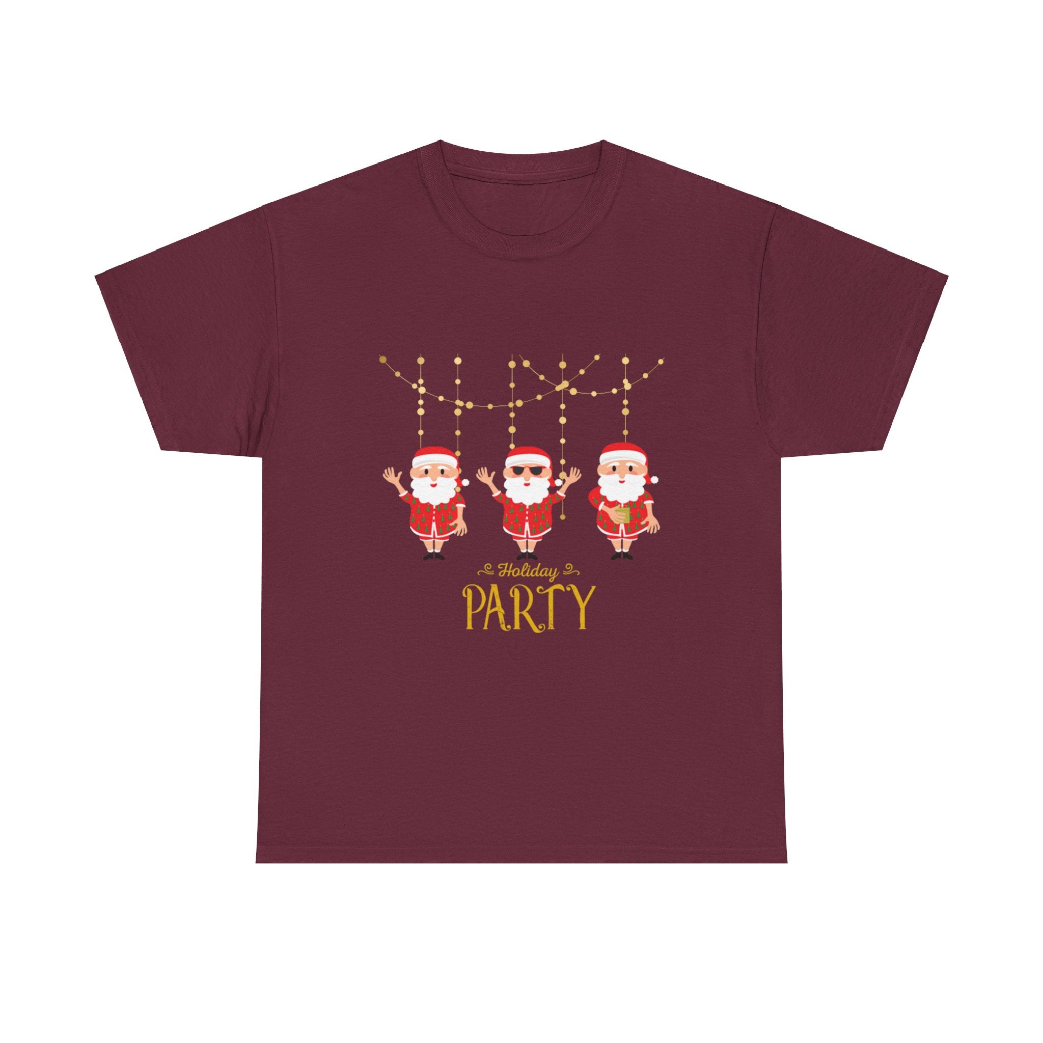 Santa's Holiday Party Unisex Heavy Cotton Tee