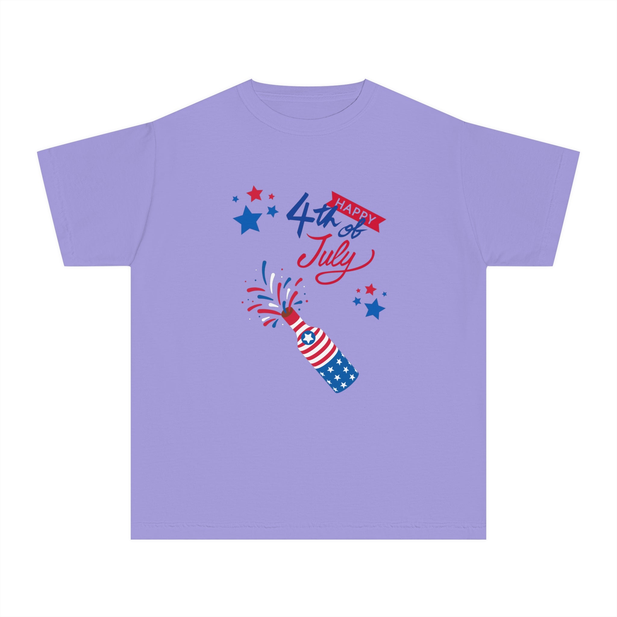 Happy 4th Of July Celebration Youth Midweight Tee