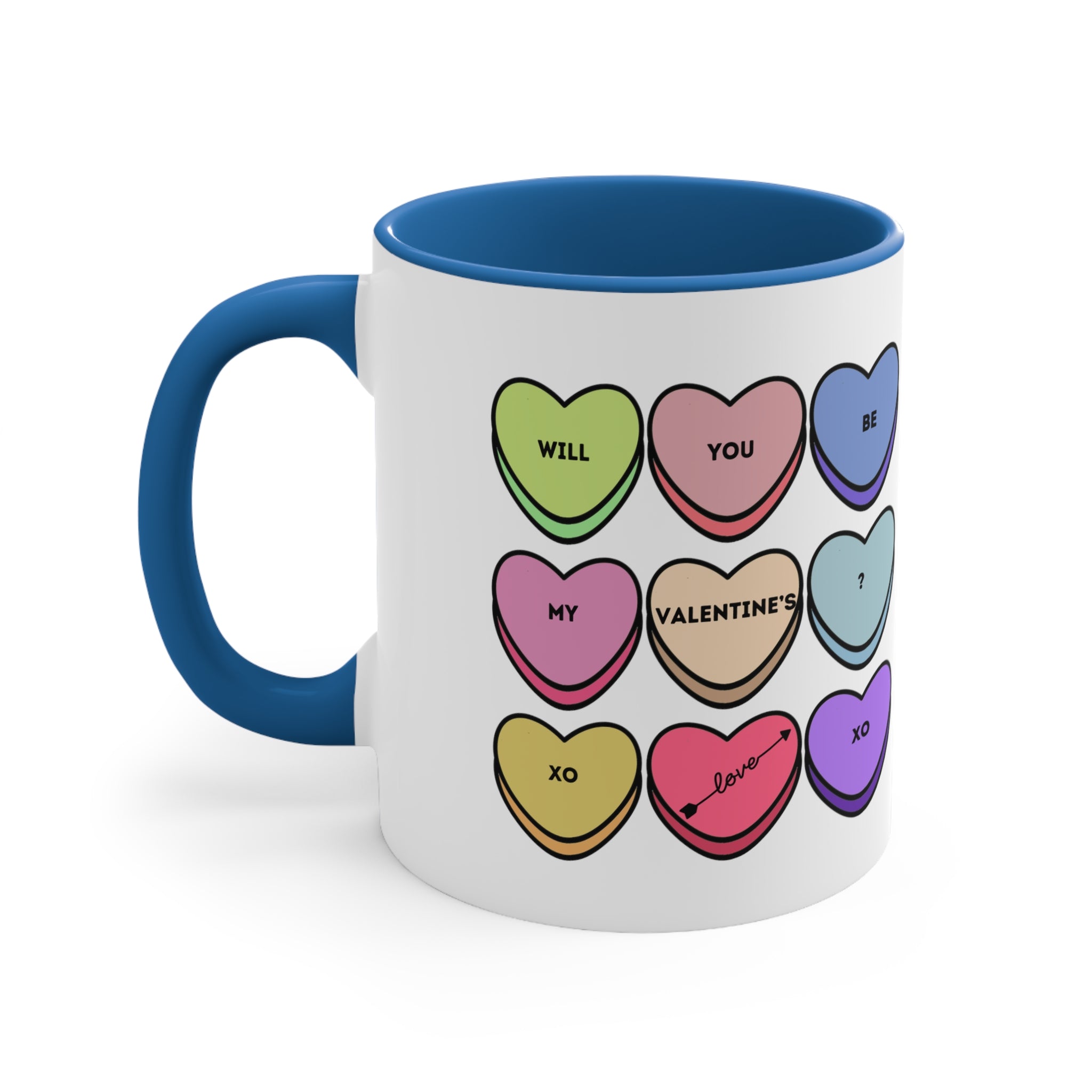 Will You Be My Valentine? Accent Coffee Mug, 11oz