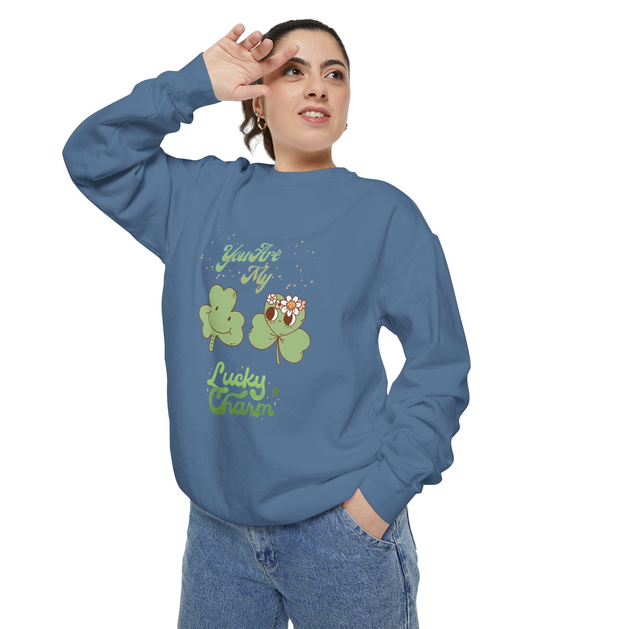 You're My Lucky Charm Sweatshirt - Unisex Garment-Dyed for St. Patrick's Day