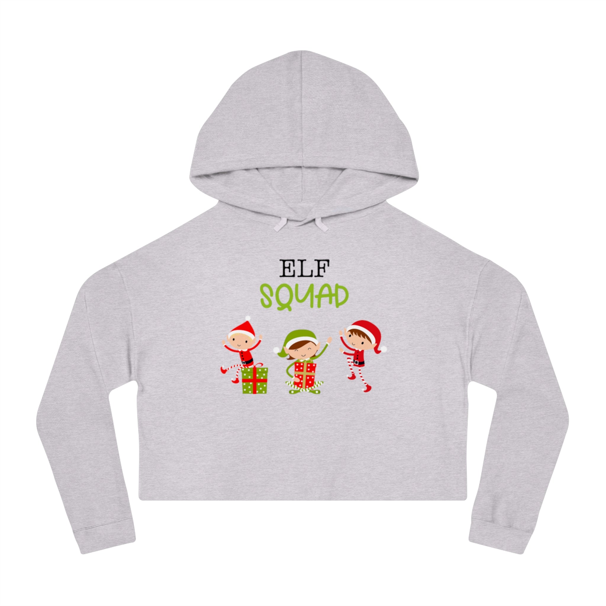 Elf Squad Women’s Cropped Hooded Sweatshirt