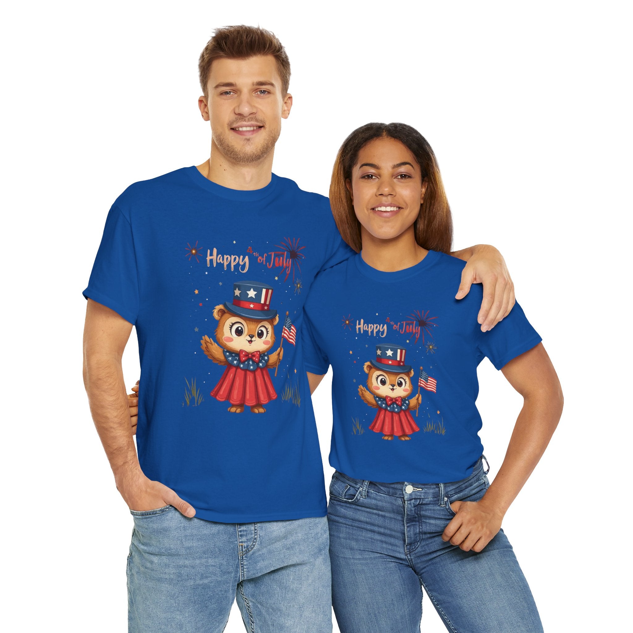 Happy Independence Day Unisex Heavy Cotton T-Shirt