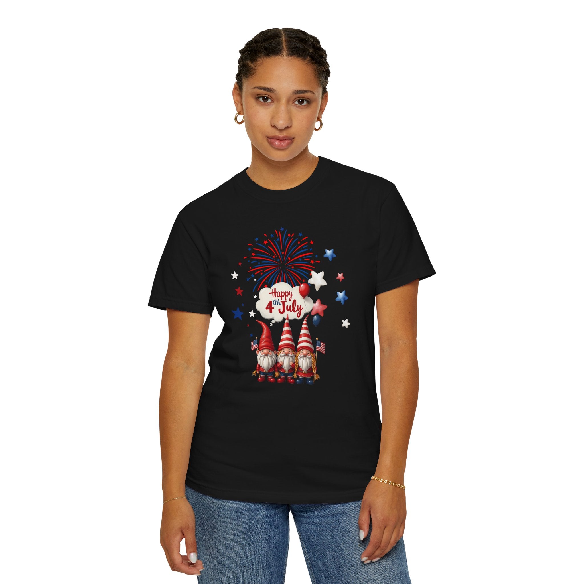 Gnome 4th of July T-shirt for 4th of July, Unisex Summer Tee