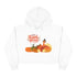 Happy Thanksgiving Turkey Crop Hoodie