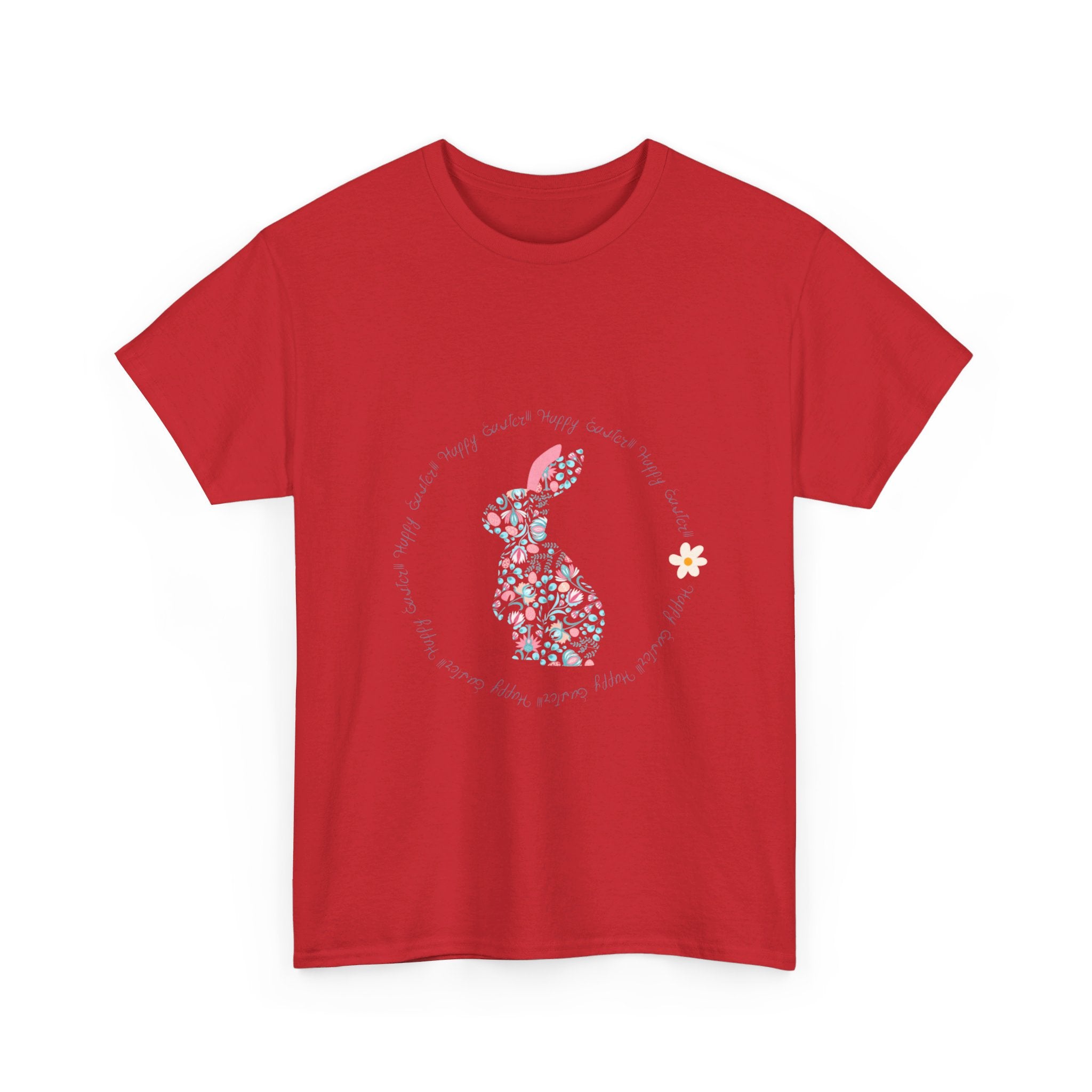 Happy Easter Rabbit Day Unisex Heavy Cotton Tee