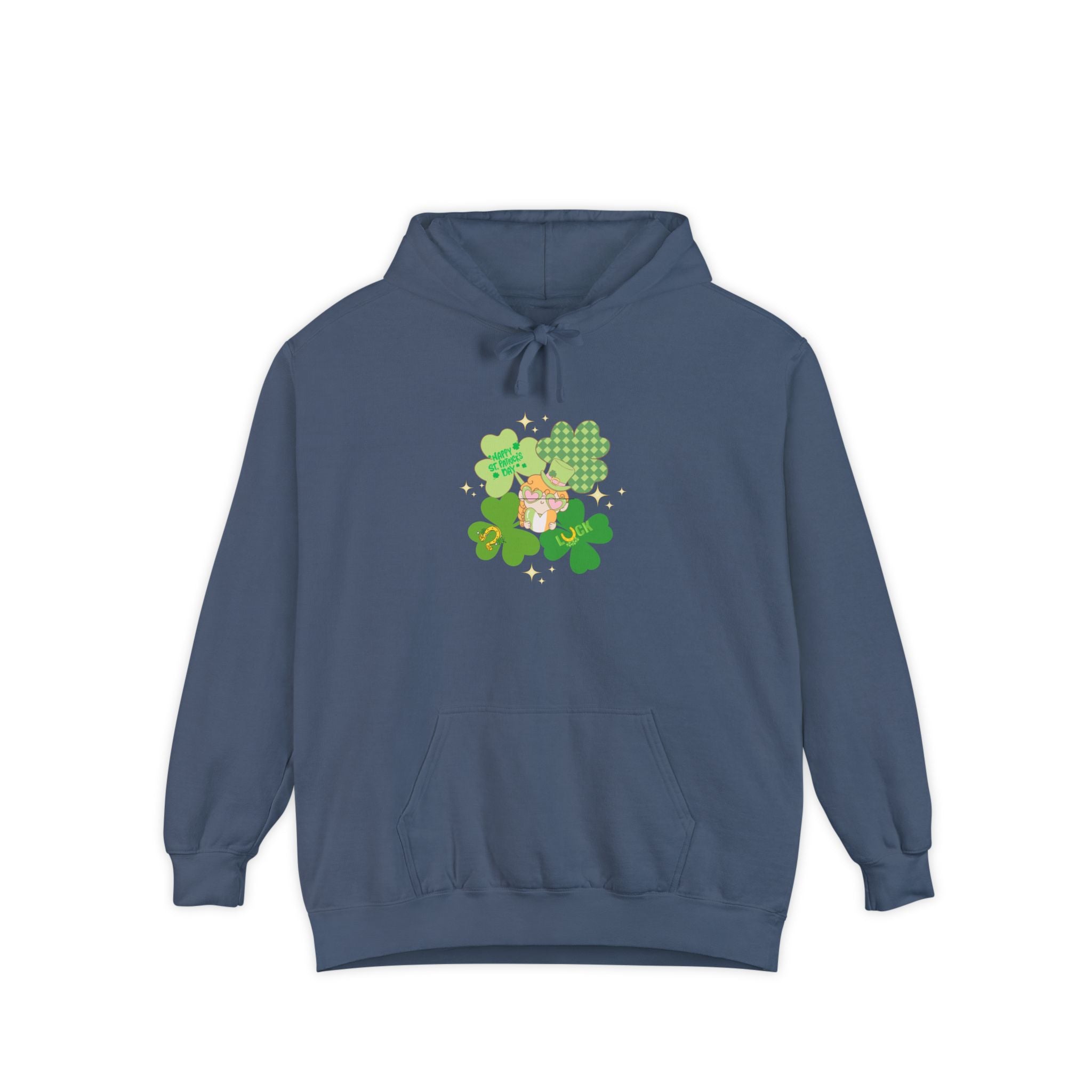Retro St.Paddy's Day Unisex Garment-Dyed Hoodie