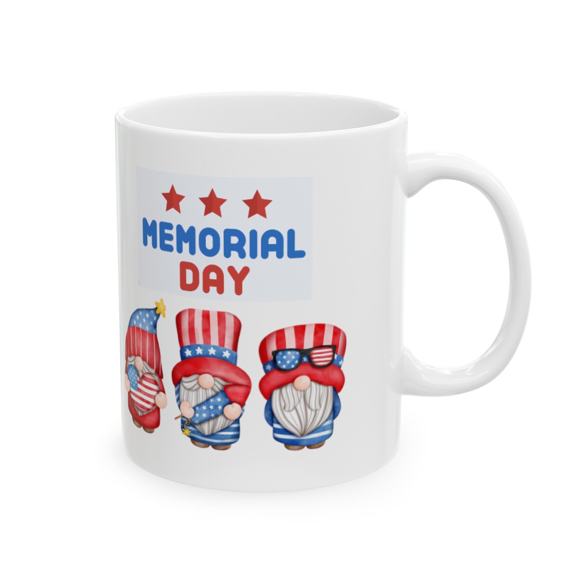 Happy Tribute Day Gnome Ceramic Mug, (11oz, 15oz)