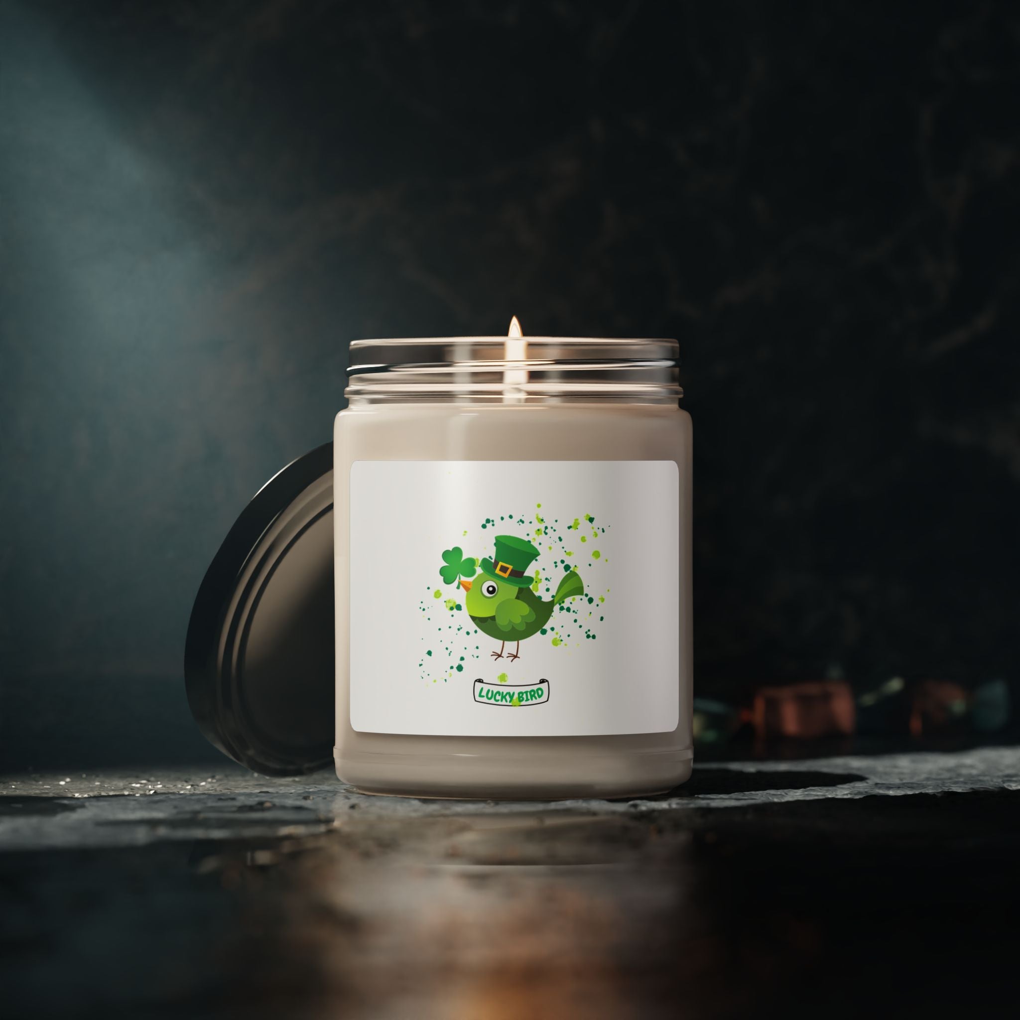 Lucky Bird Scented Soy Candle - 9oz, Perfect for St. Patrick's Day & Spring Celebrations
