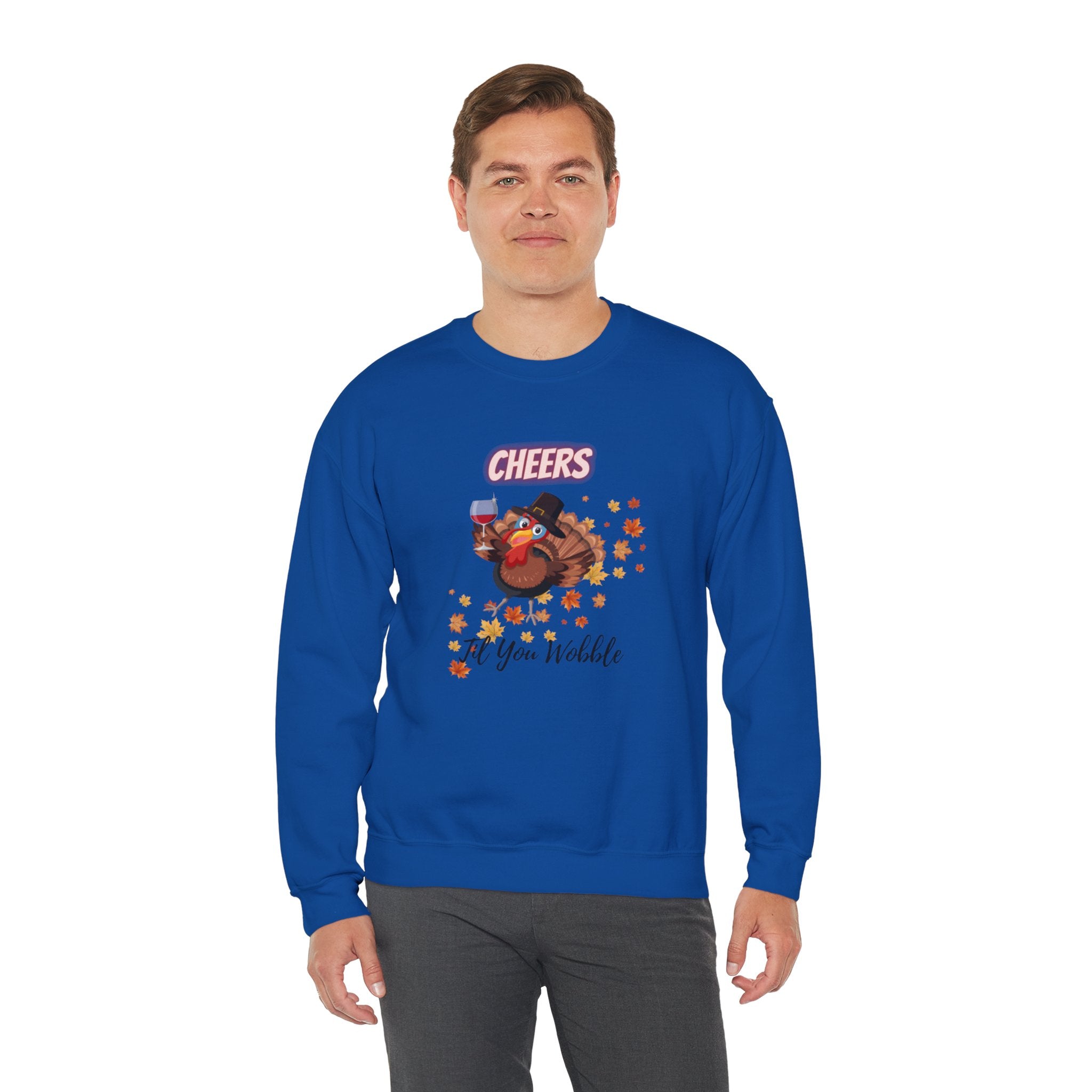 Cheers Til You Wobble Unisex Heavy Blend™ Crewneck Sweatshirt
