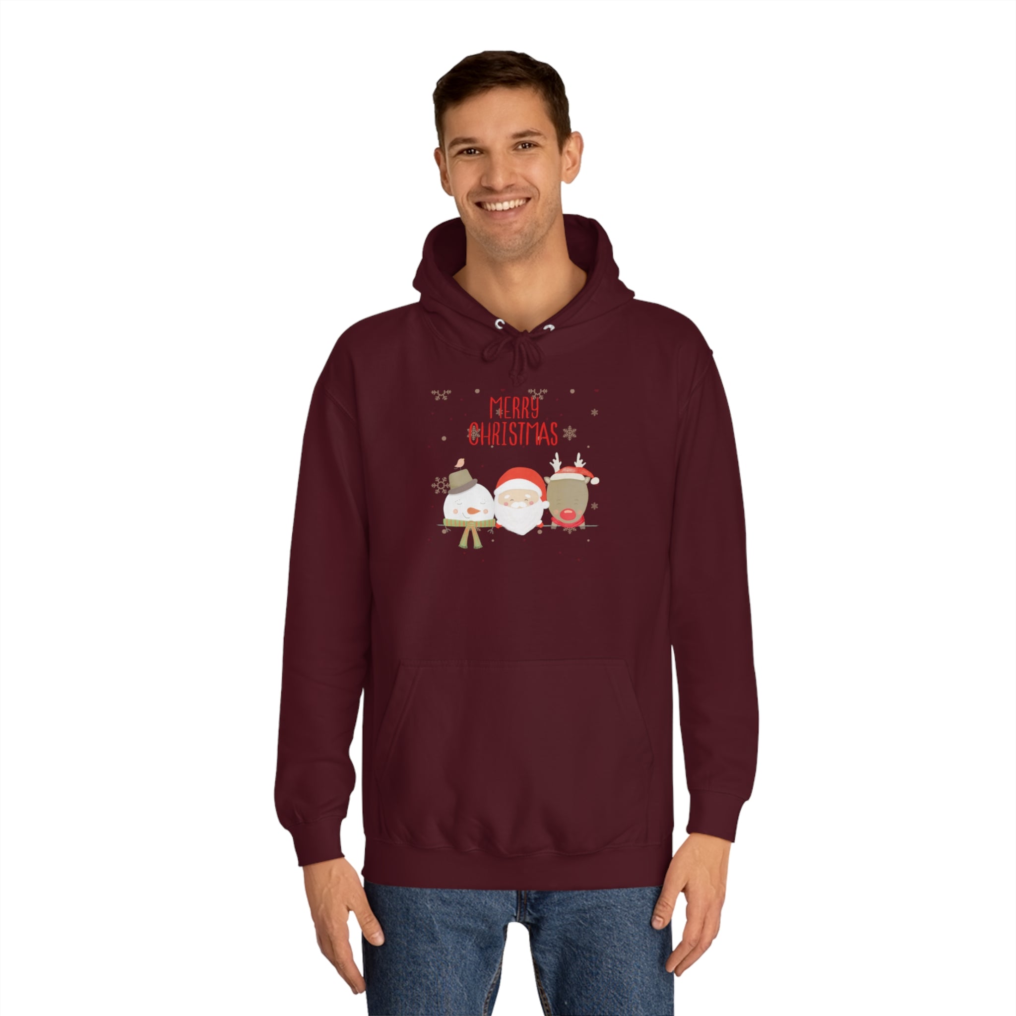Merry Xmas Crew Unisex College Hoodie