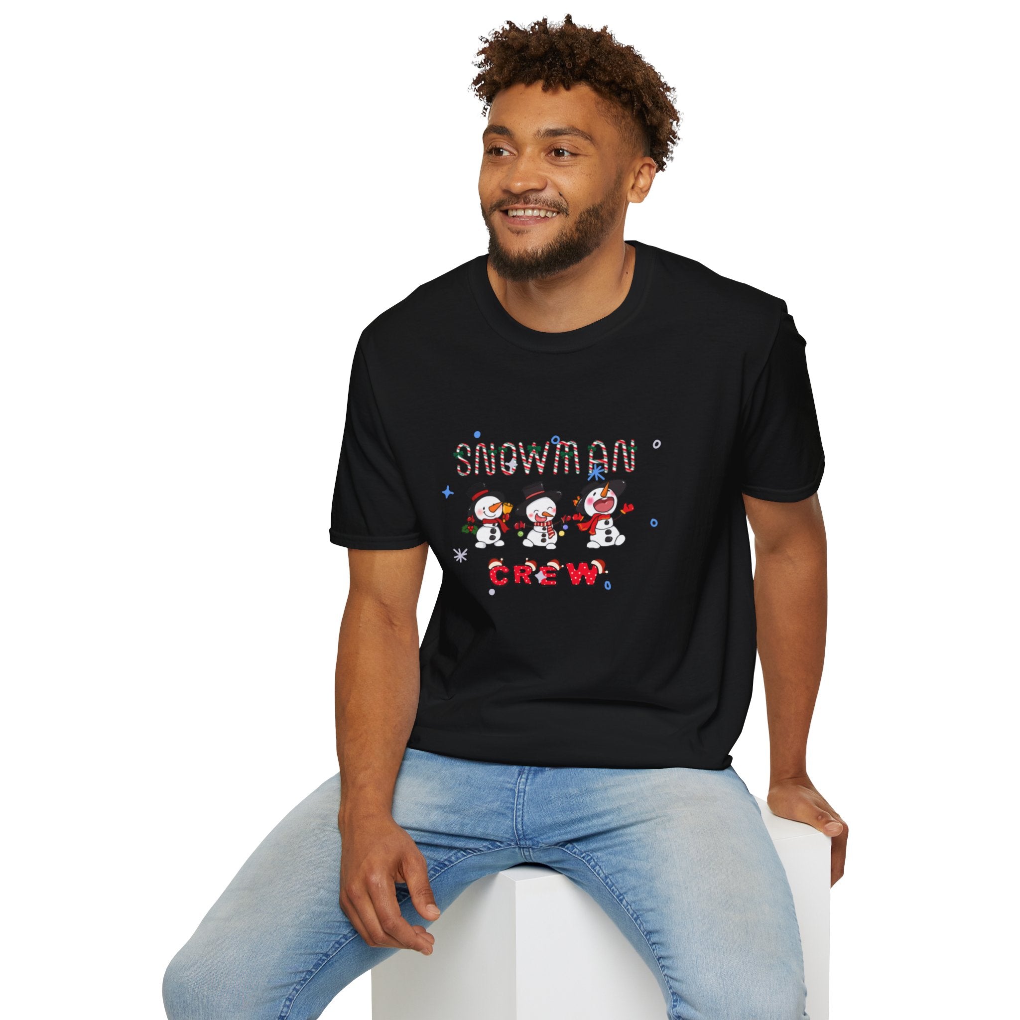 Snowman Crew Unisex Softstyle T-Shirt