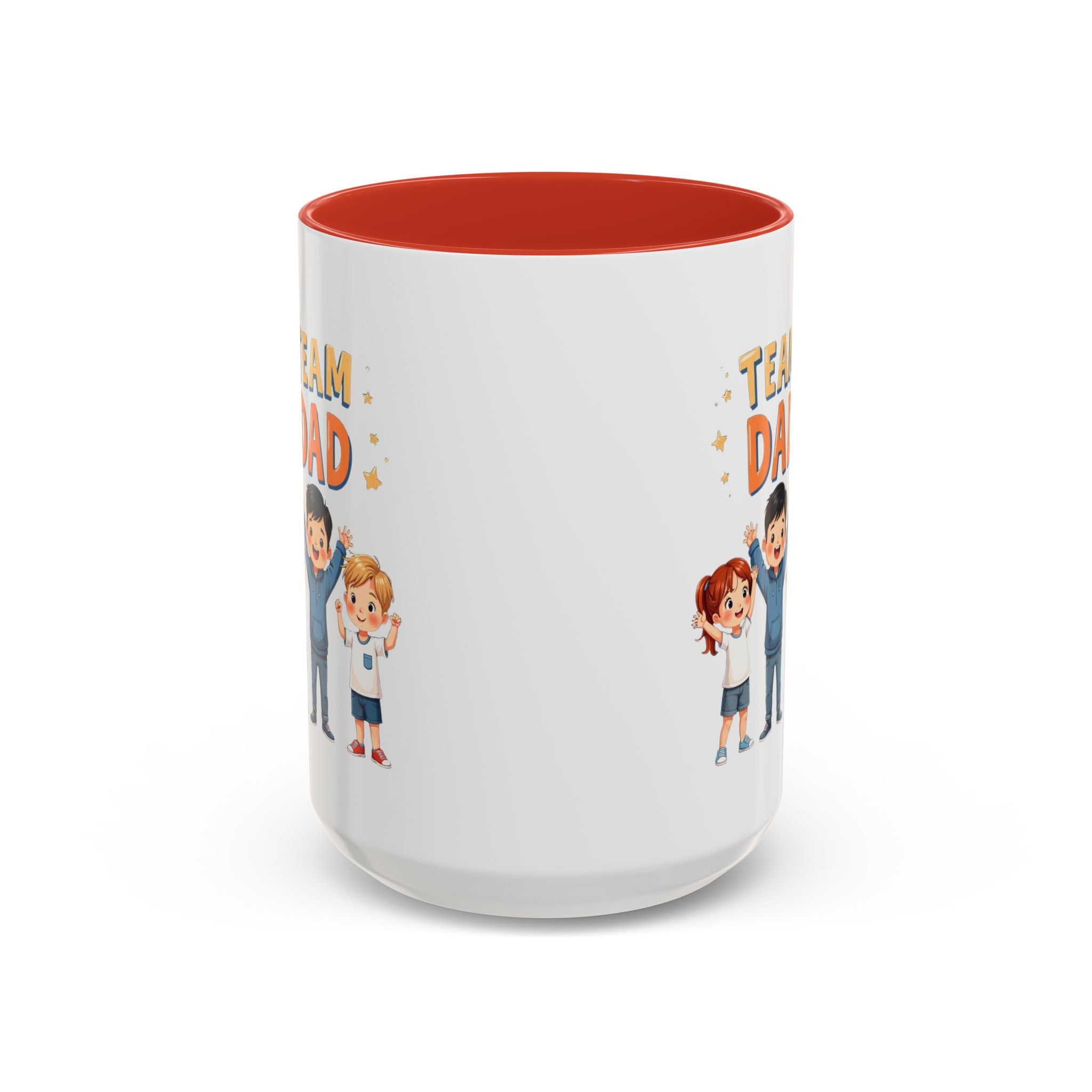 Team Dad Accent Coffee Mug