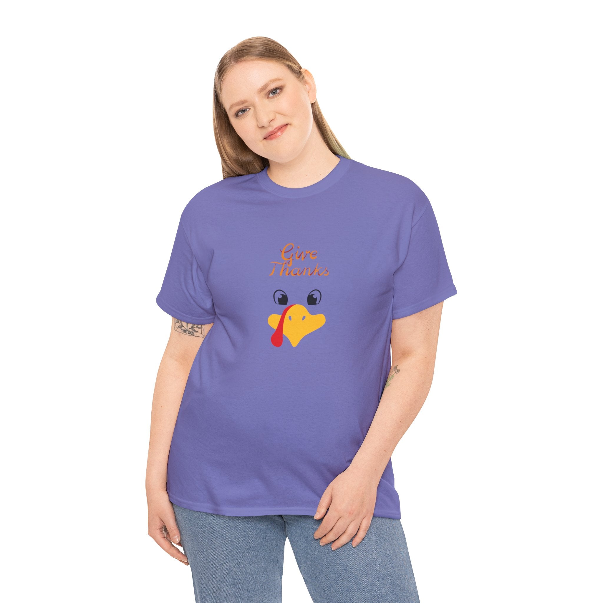 Give Thanks Unisex Heavy Cotton Tee