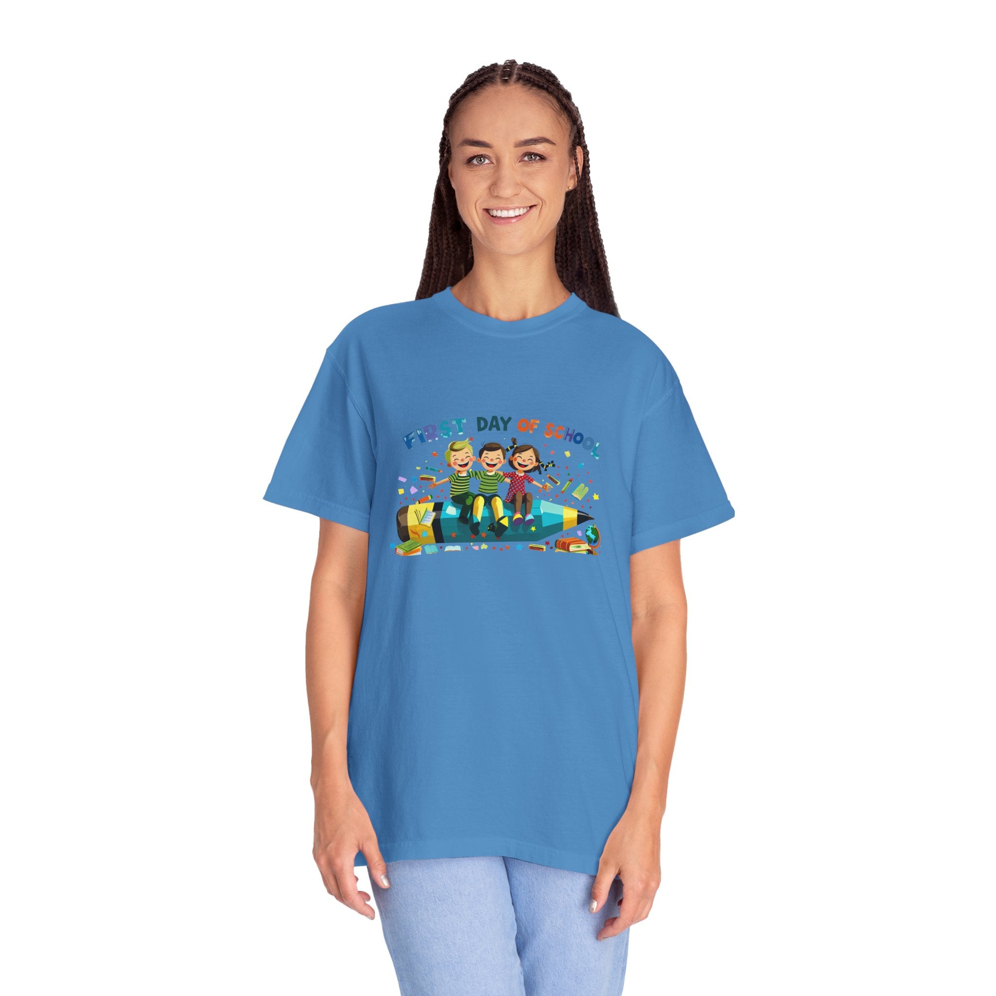 First Day of School Unisex Garment-Dyed T-Shirt