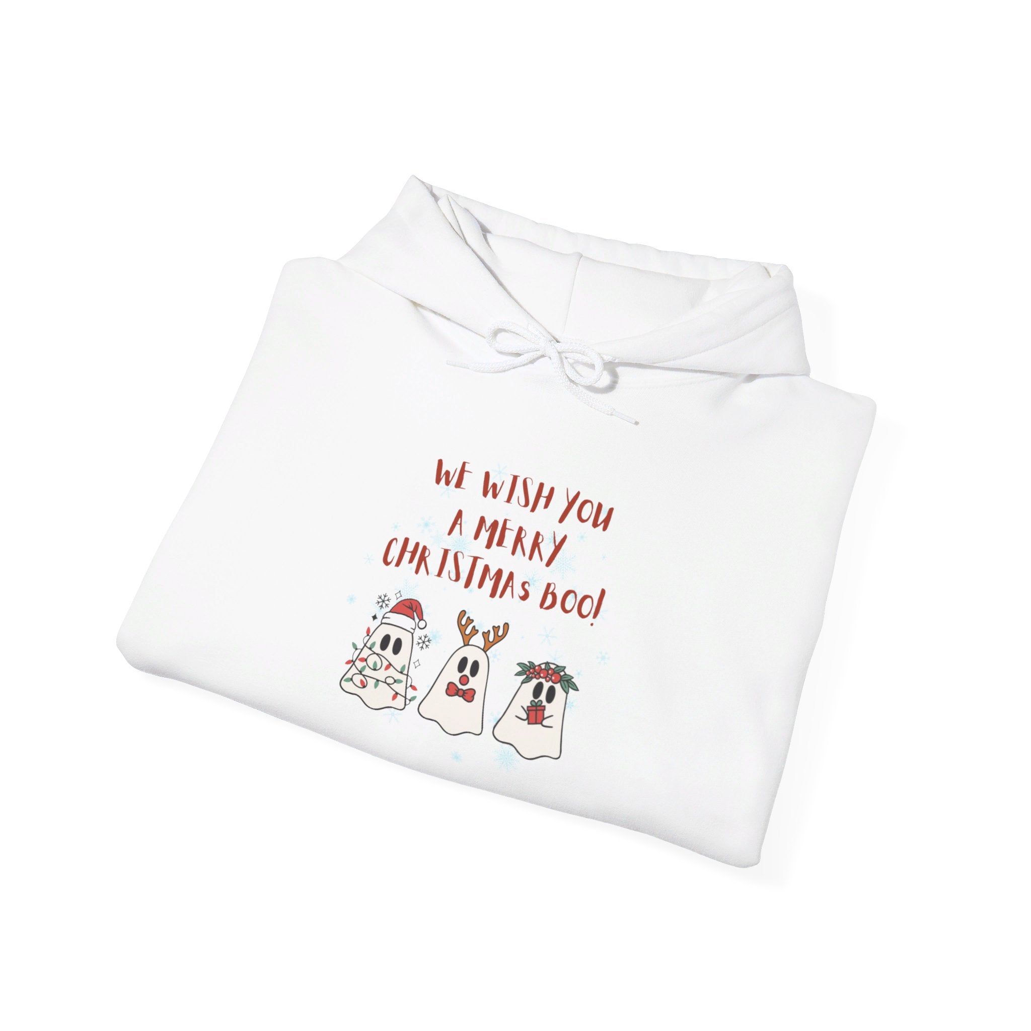 We Wish You A Merry Christmas Boo Unisex Heavy Blend™ Hooded Sweatshirt