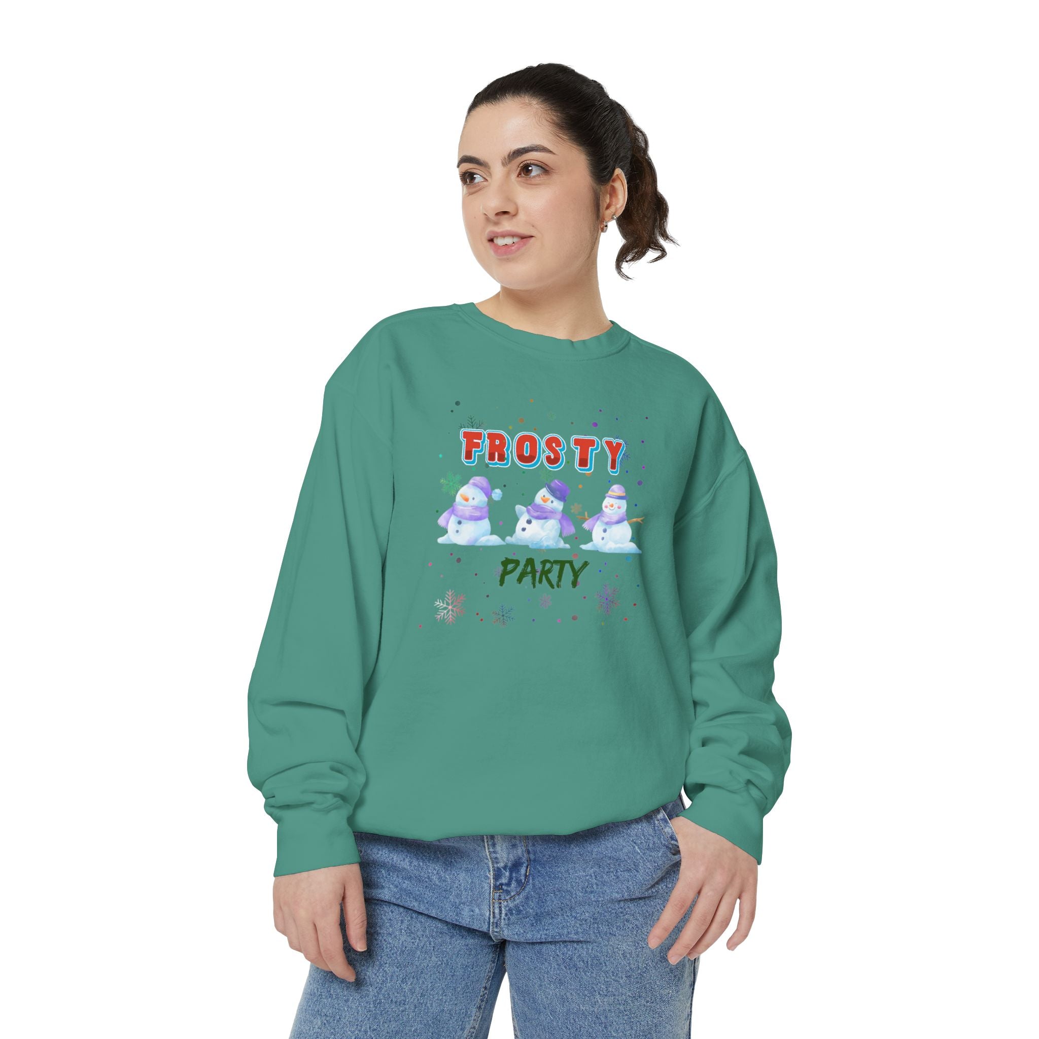 Frosty Party Unisex Garment-Dyed Sweatshirt