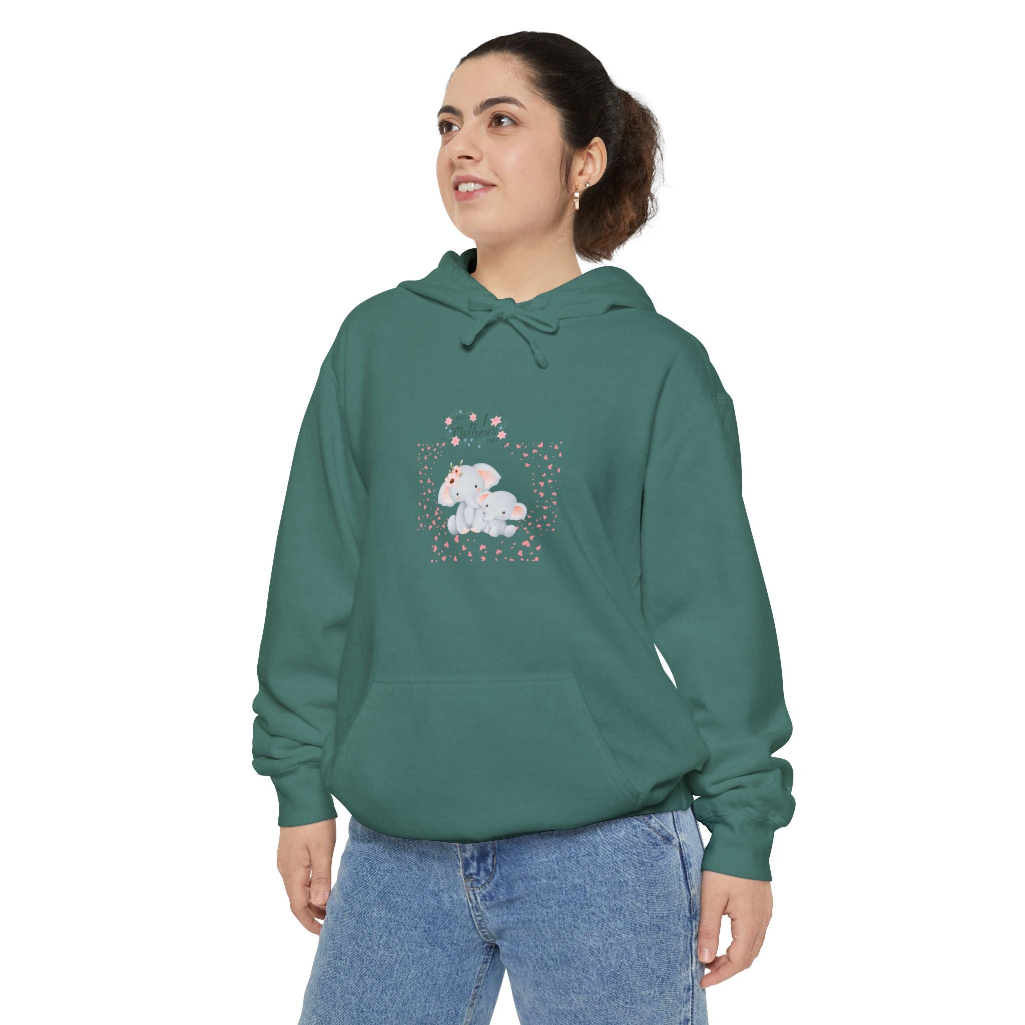 My 1st Mother's Day Unisex Hoodie - Garment-Dyed