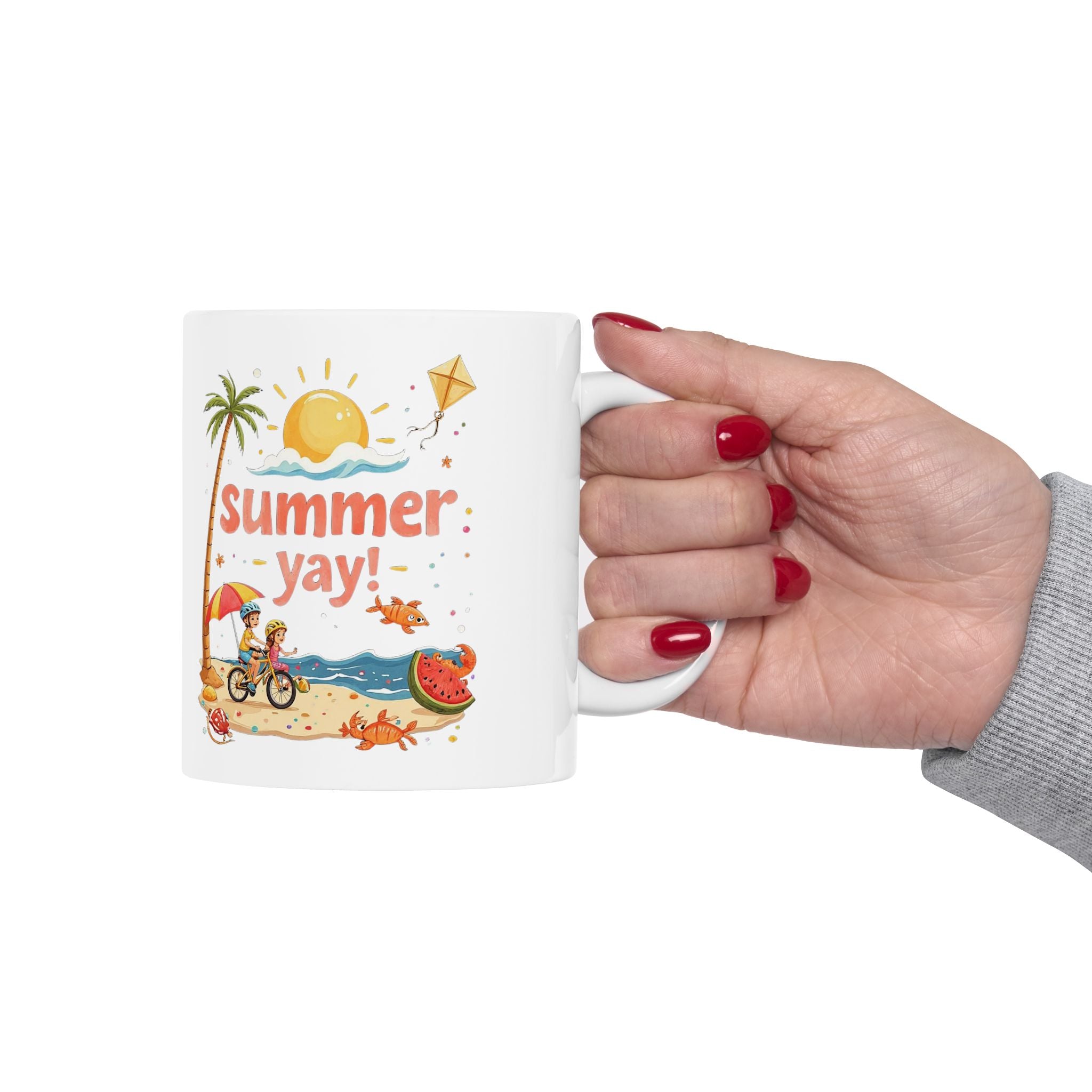 Summer Yay! Ceramic Mug,