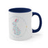 Happy Easter Rabbit Day Accent Coffee Mug, 11oz