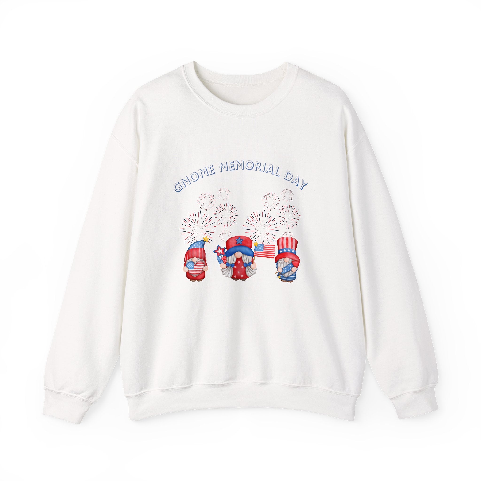 Gnome Memorial Day  Sweatshirt, Unisex Crewneck
