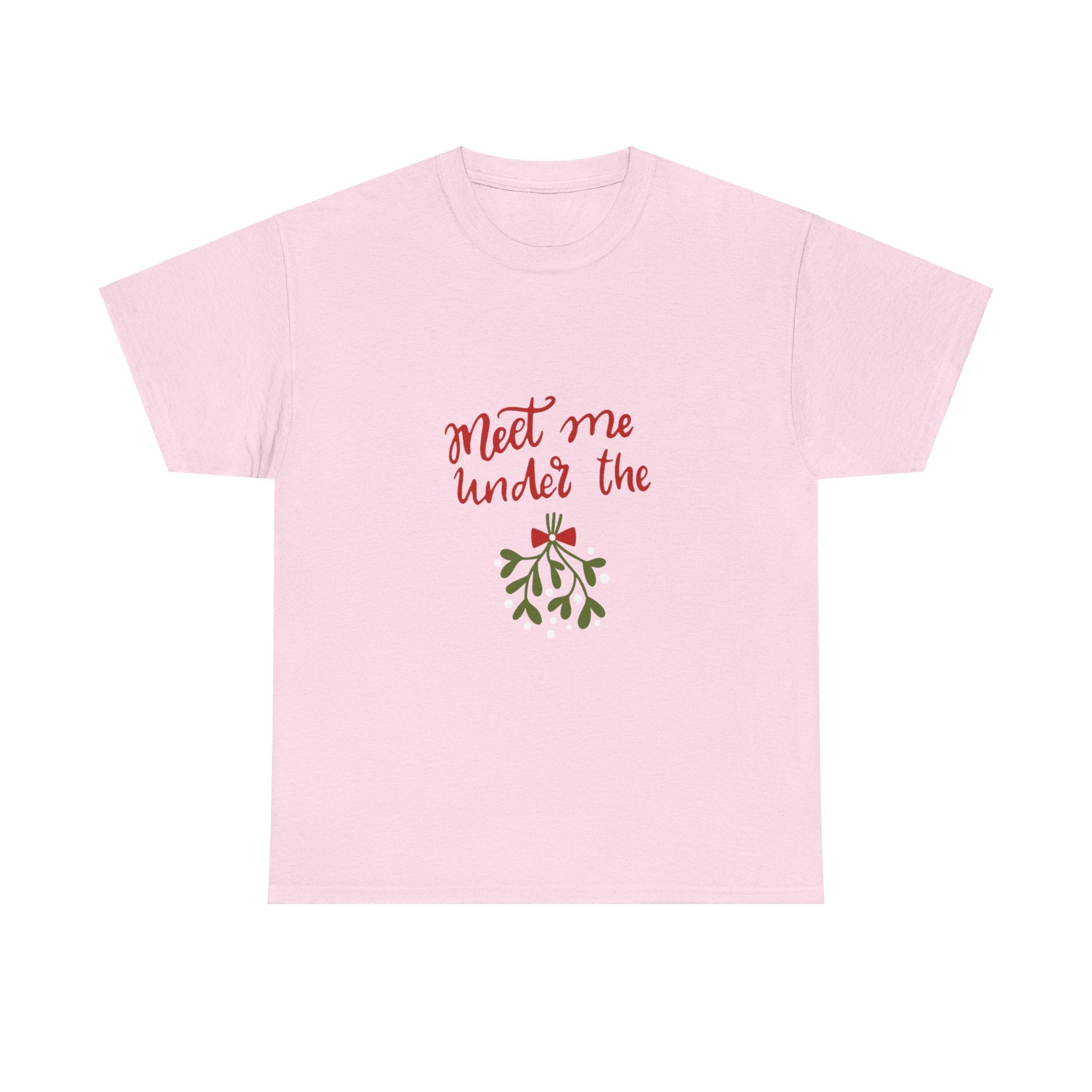 Meet Me Under The Mistletoe Unisex Heavy Cotton Tee