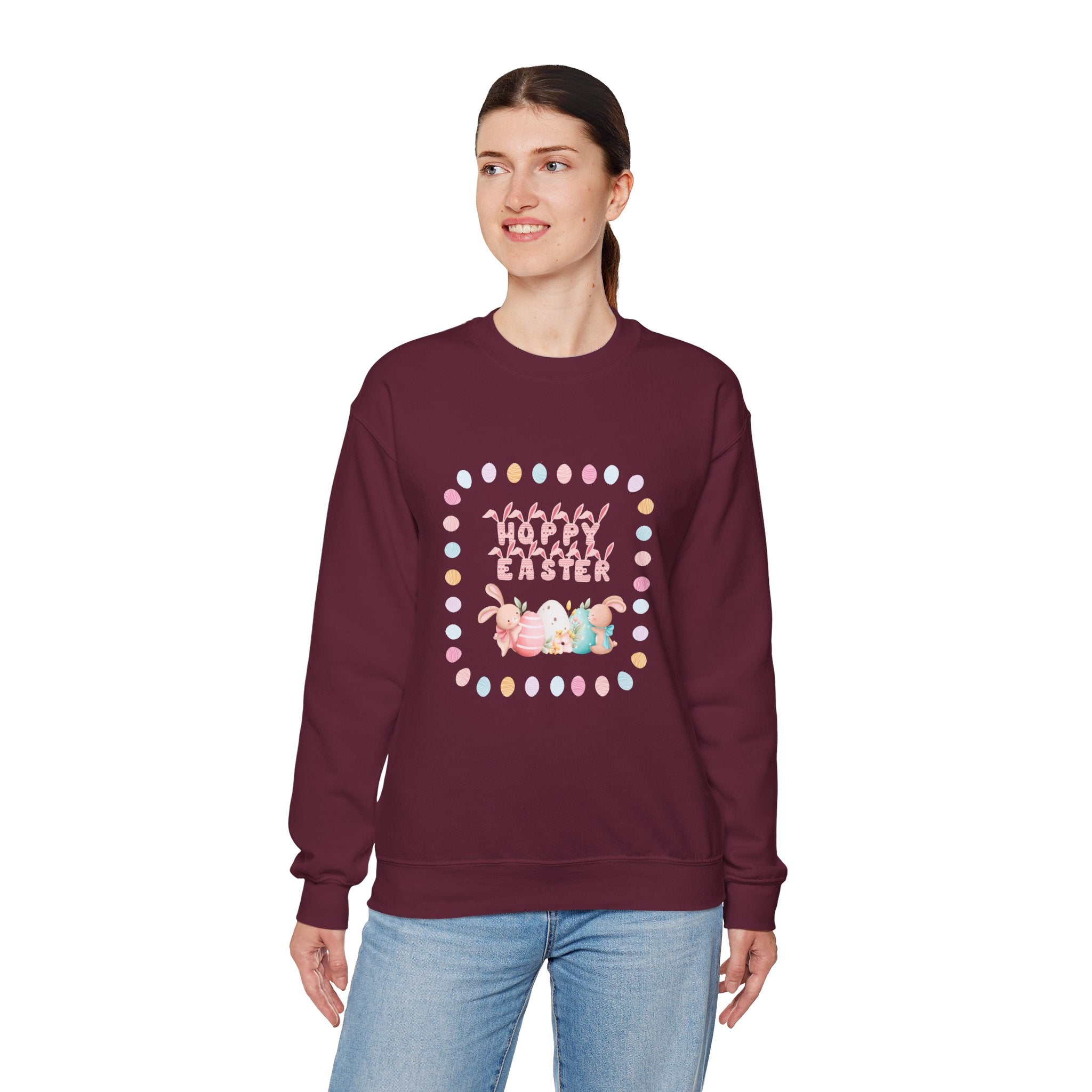 Hoppy Easter Crewneck Sweatshirt  Unisex Heavy Blend