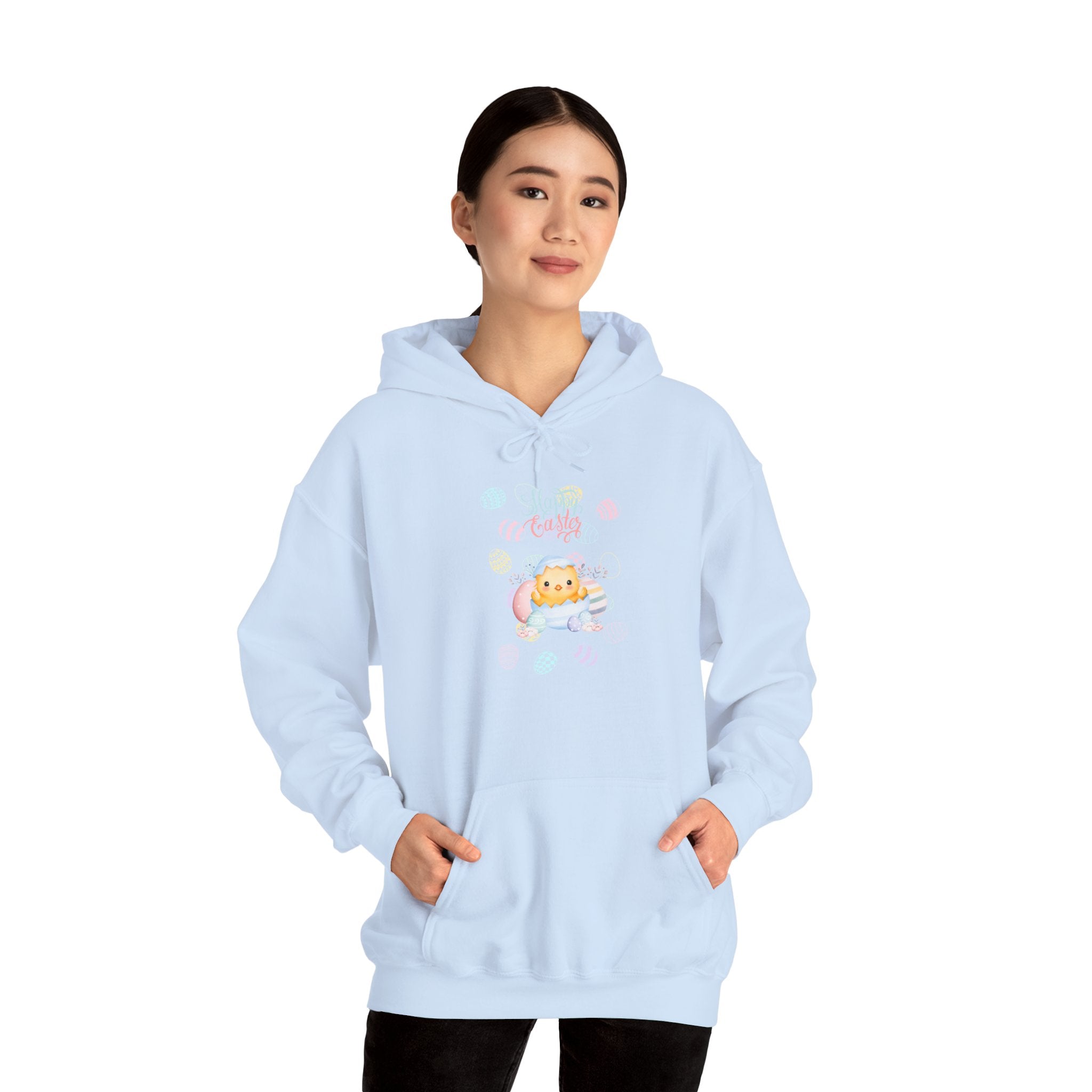 Chick Happy Easter Hooded Sweatshirt