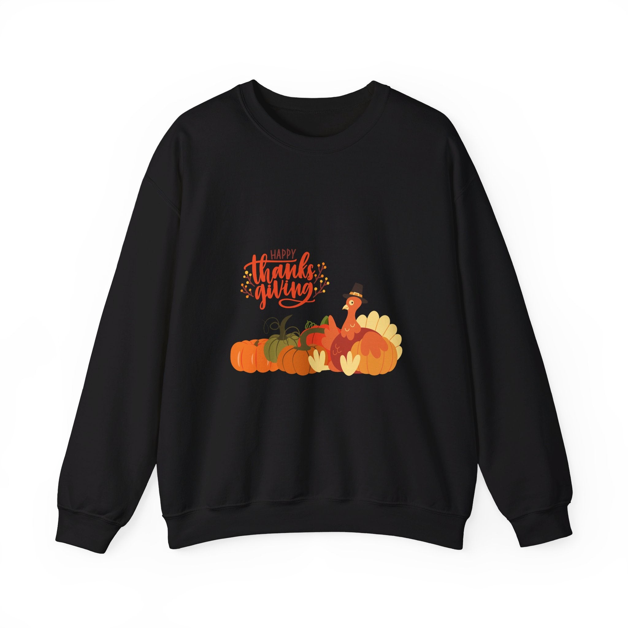 Happy Thanksgiving Turkey Unisex Heavy Blend™ Crewneck Sweatshirt