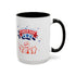 Wish U A Happy Labor Day Accent Coffee Mug (11, 15oz)