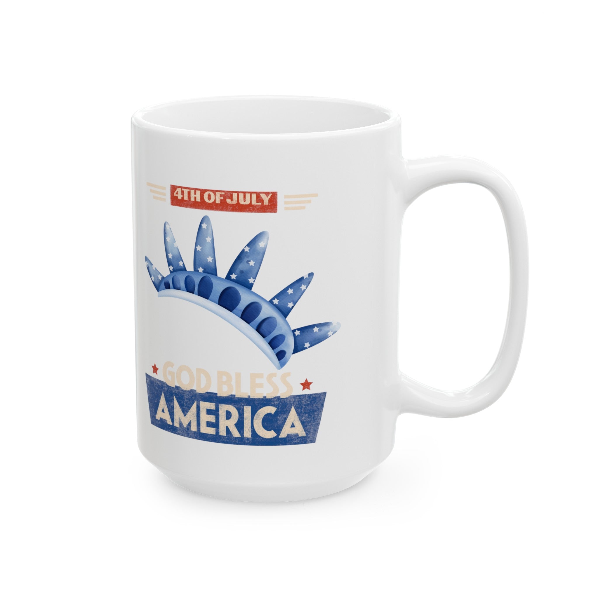 God Bless America Ceramic Mug, (11oz, 15oz)