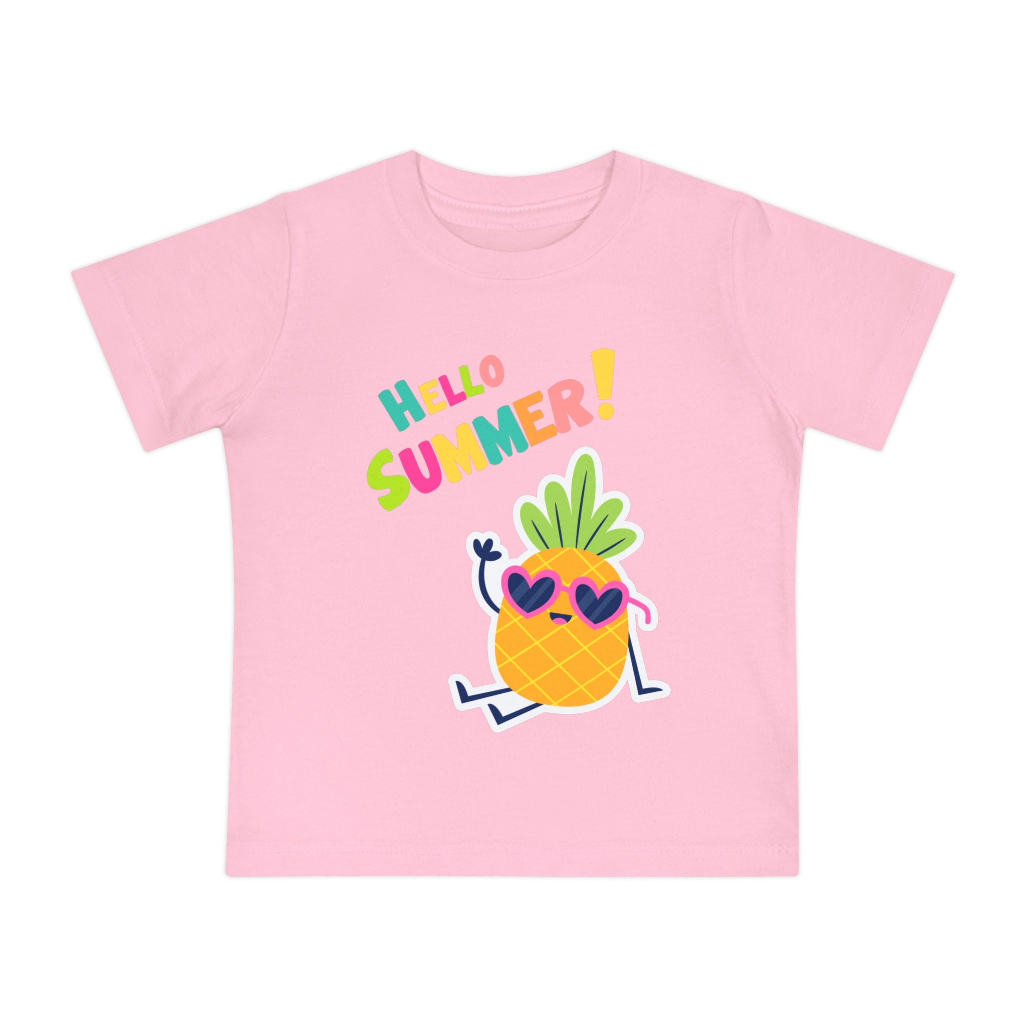 Hello Pineapple Summer Baby Short Sleeve T-Shirt