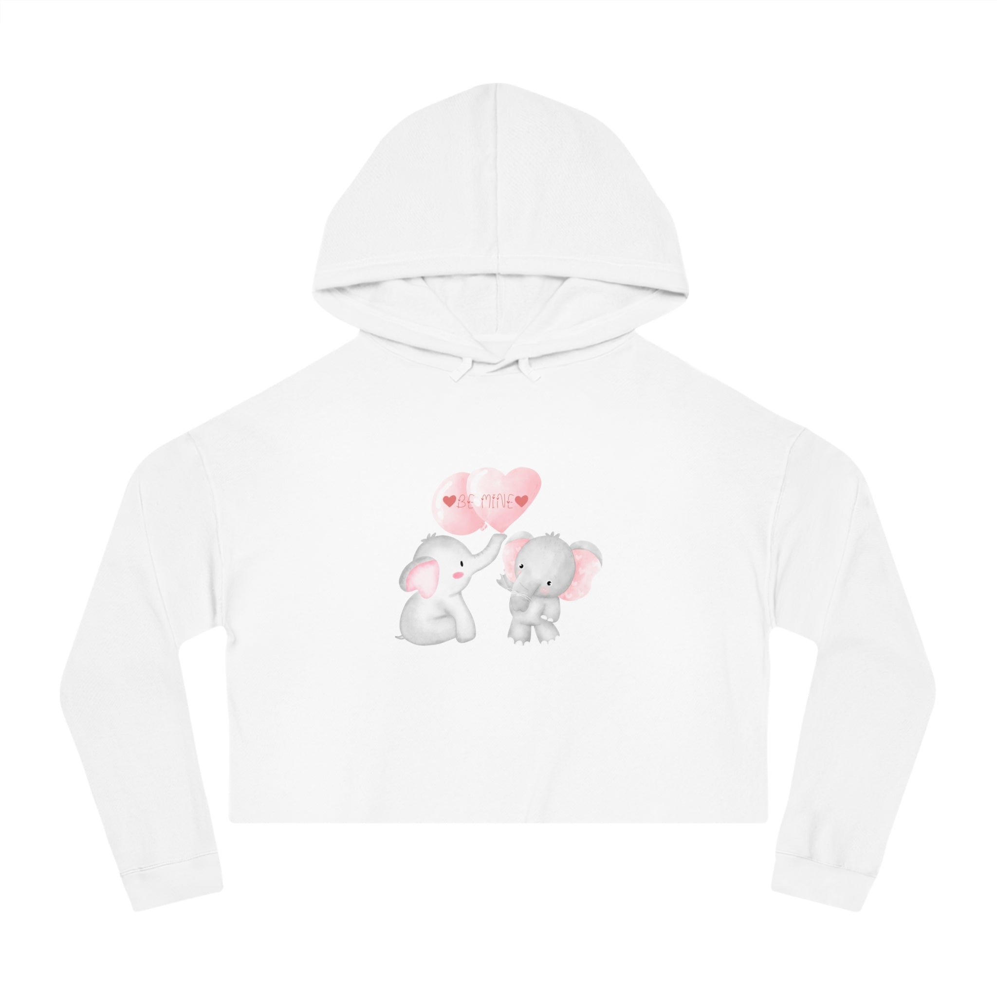 Be Mine Love Women’s Cropped Hooded Sweatshirt