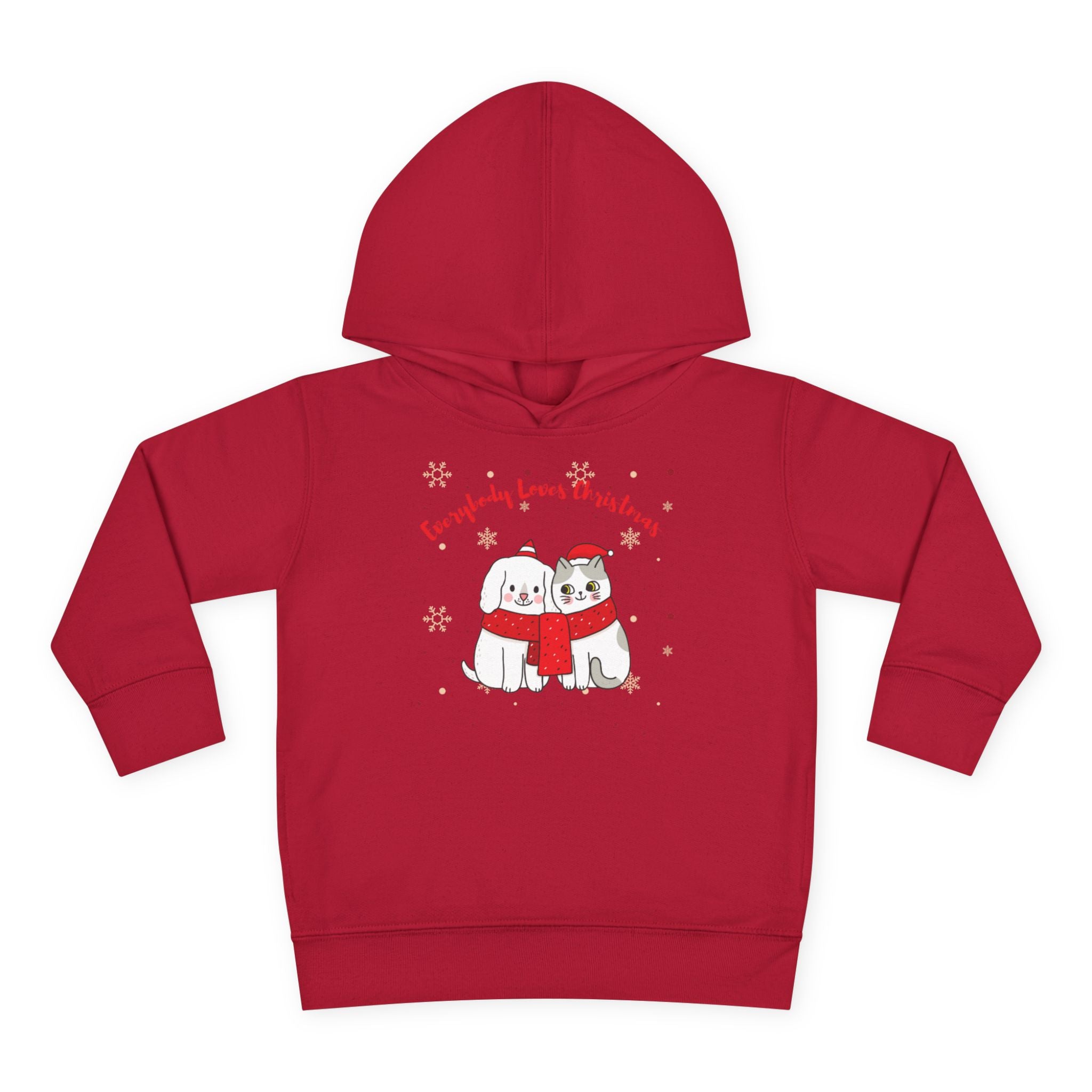 Everybody Loves Christmas Toddler Pullover Fleece Hoodie