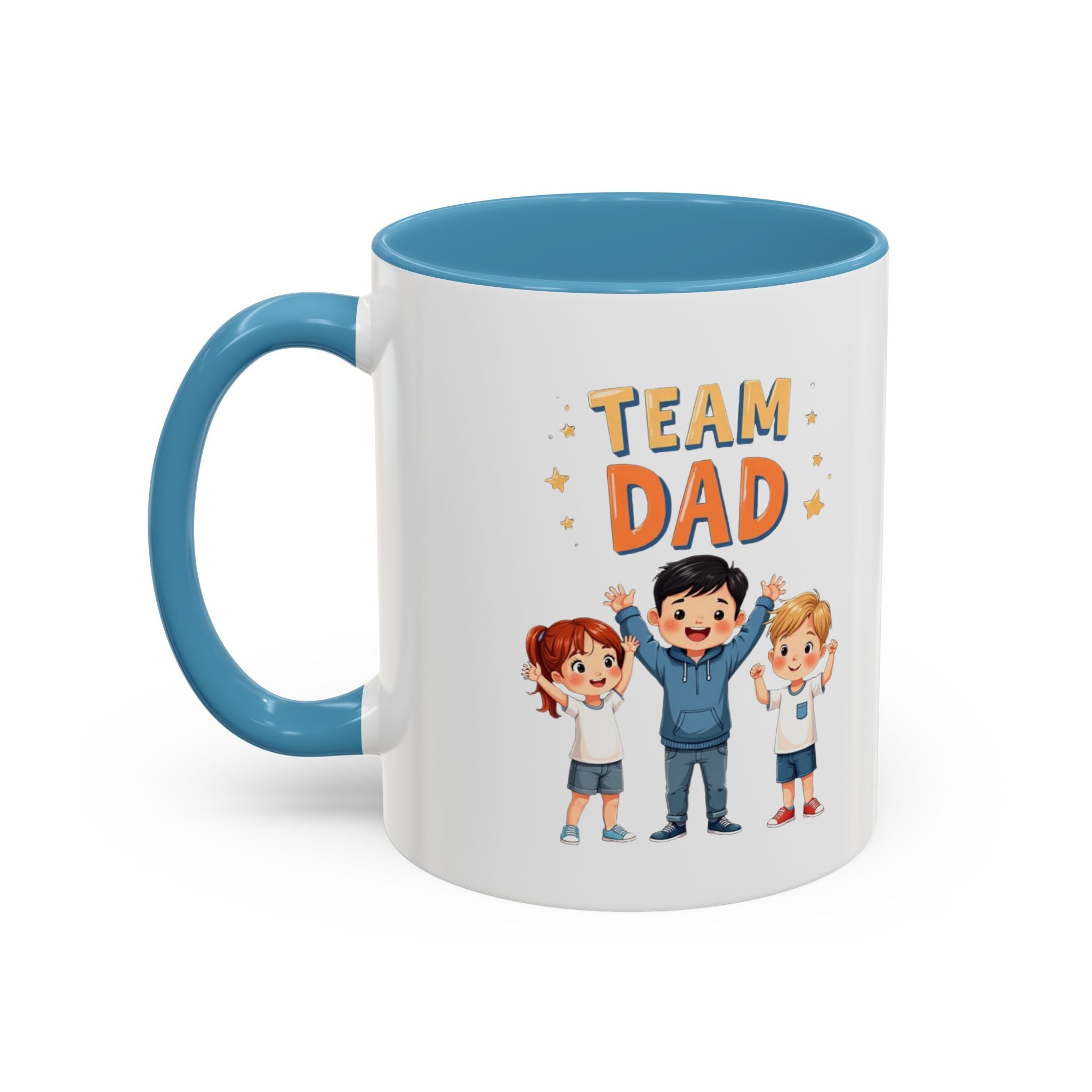 Team Dad Accent Coffee Mug