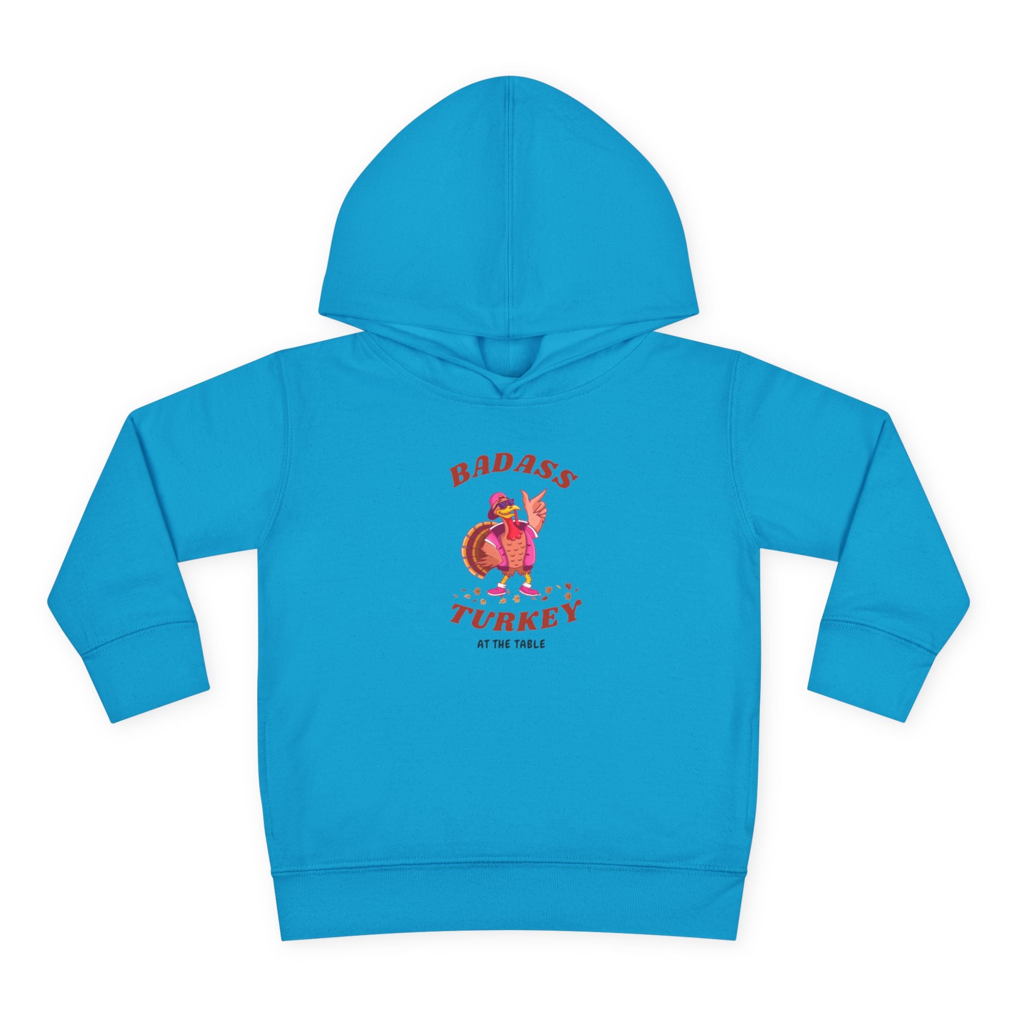 Badass Turkey Toddler Pullover Fleece Hoodie