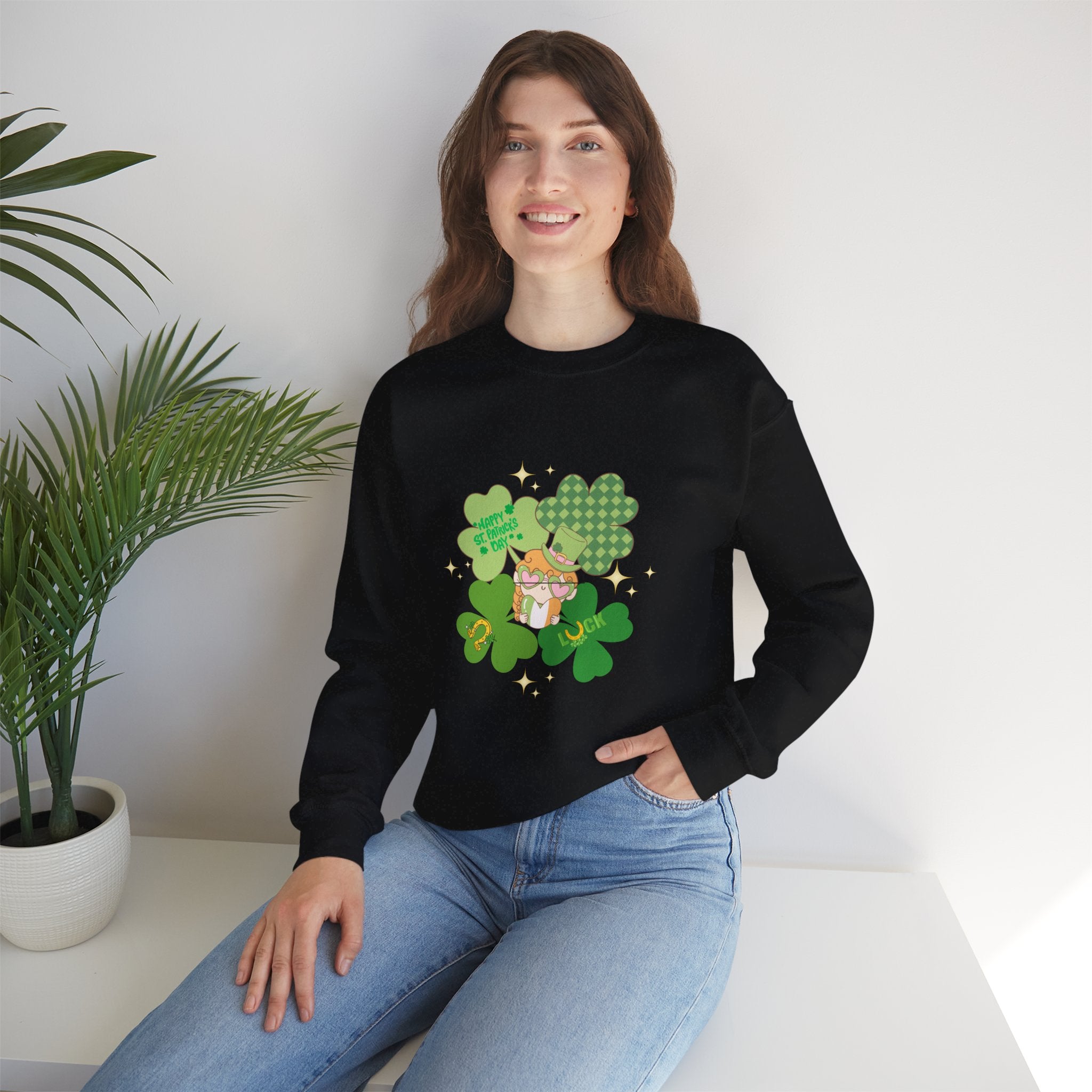 Retro St. Paddy's Day Unisex Heavy Blend™ Crewneck Sweatshirt