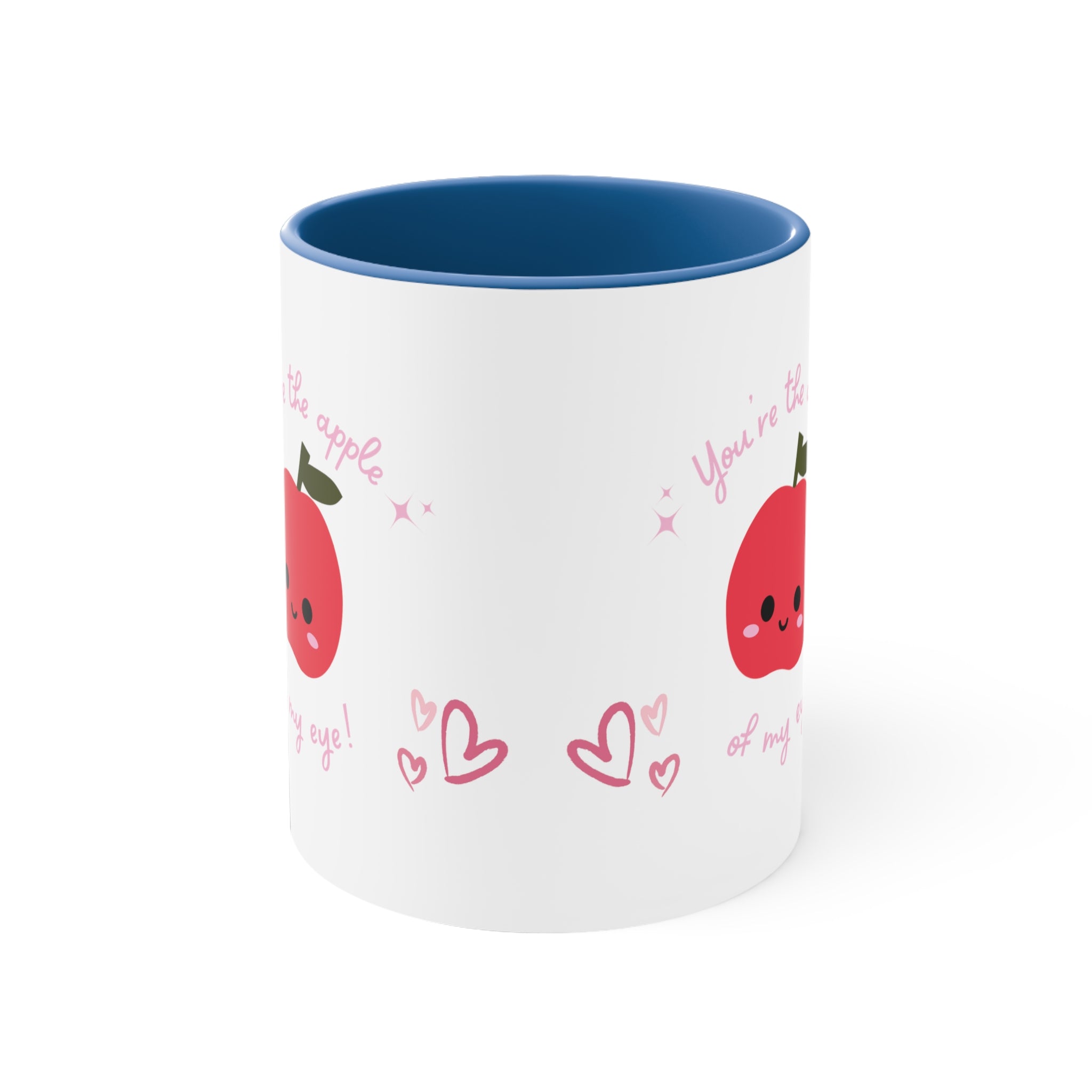 You Are The Apple Of My Eyes Accent Coffee Mug, 11oz