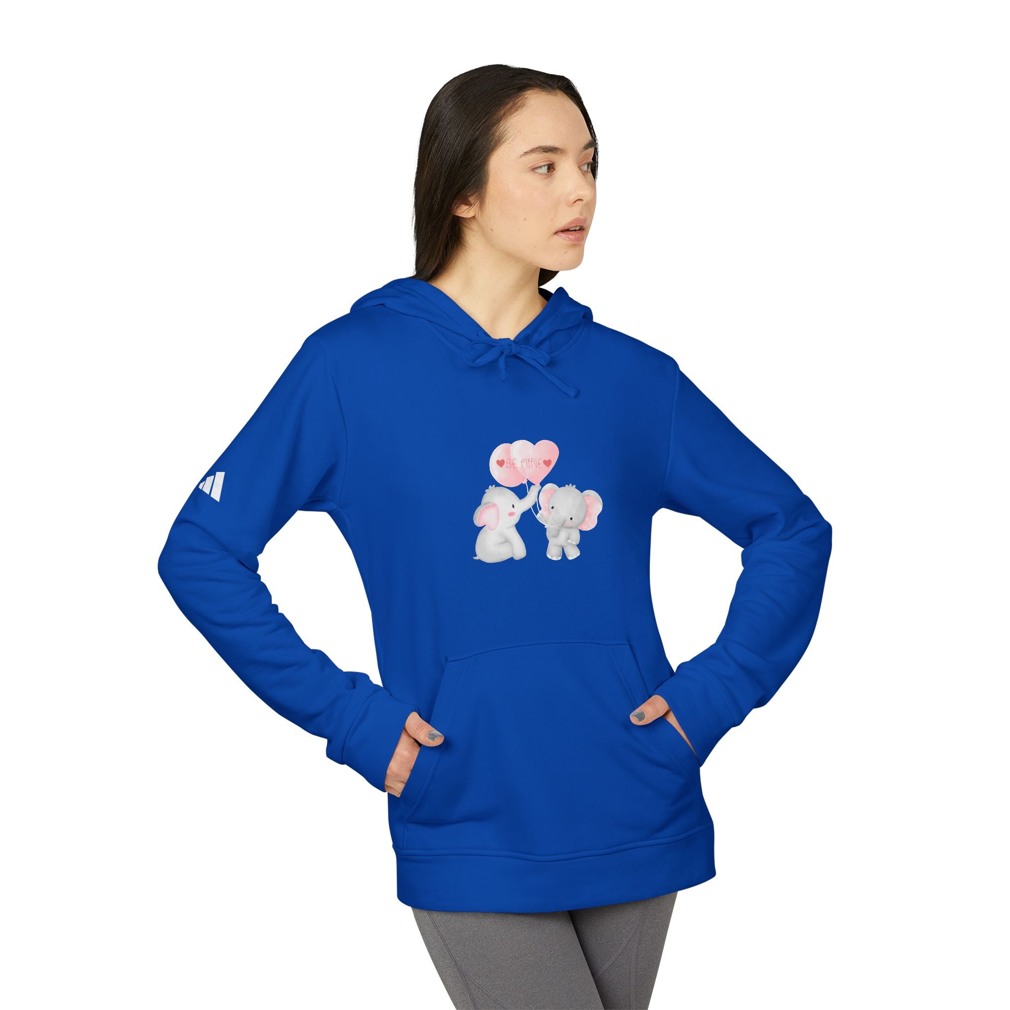 Be Mine Love Adidas Unisex Fleece Hoodie
