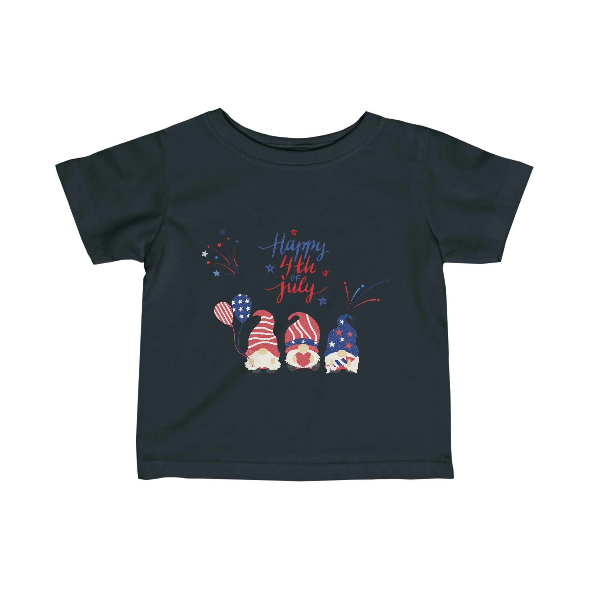 Happy 4th Of July Gnome Infant Fine Jersey Tee