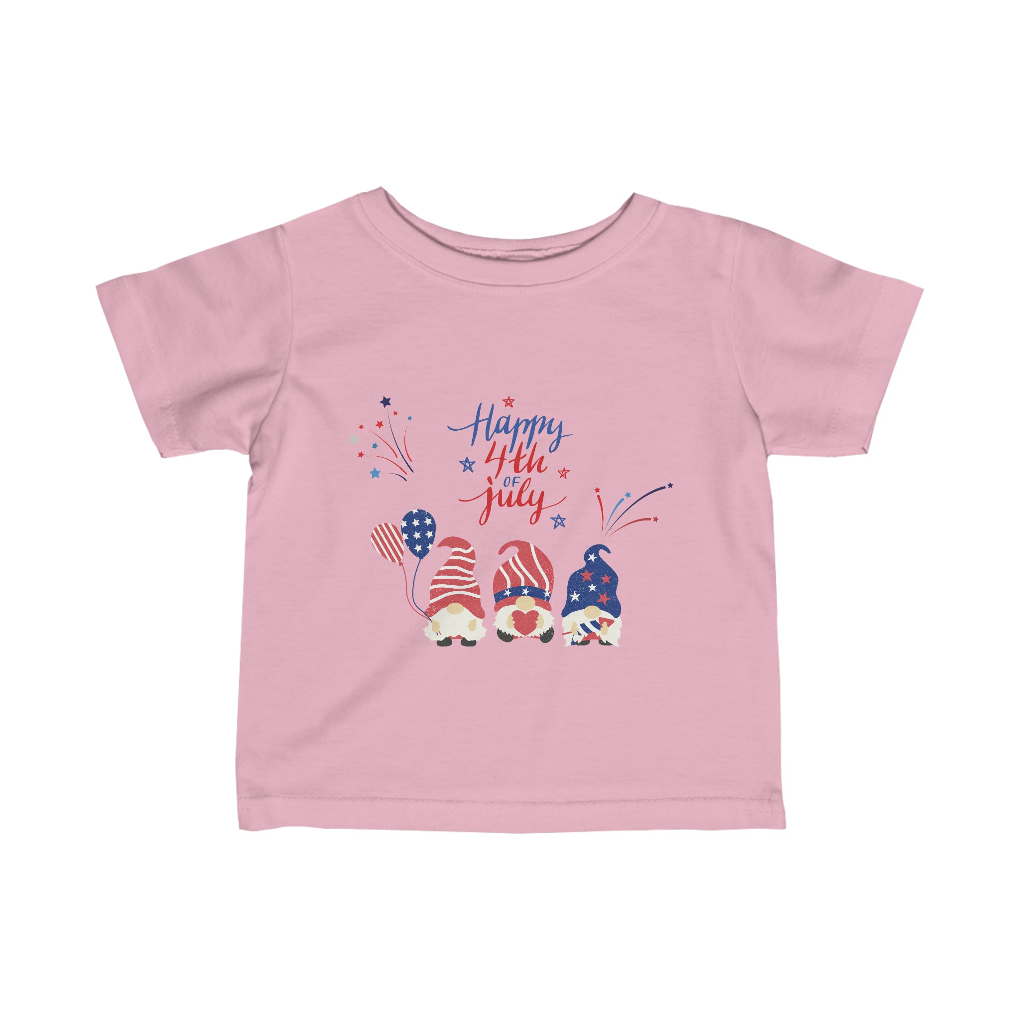 Happy 4th Of July Gnome Infant Fine Jersey Tee