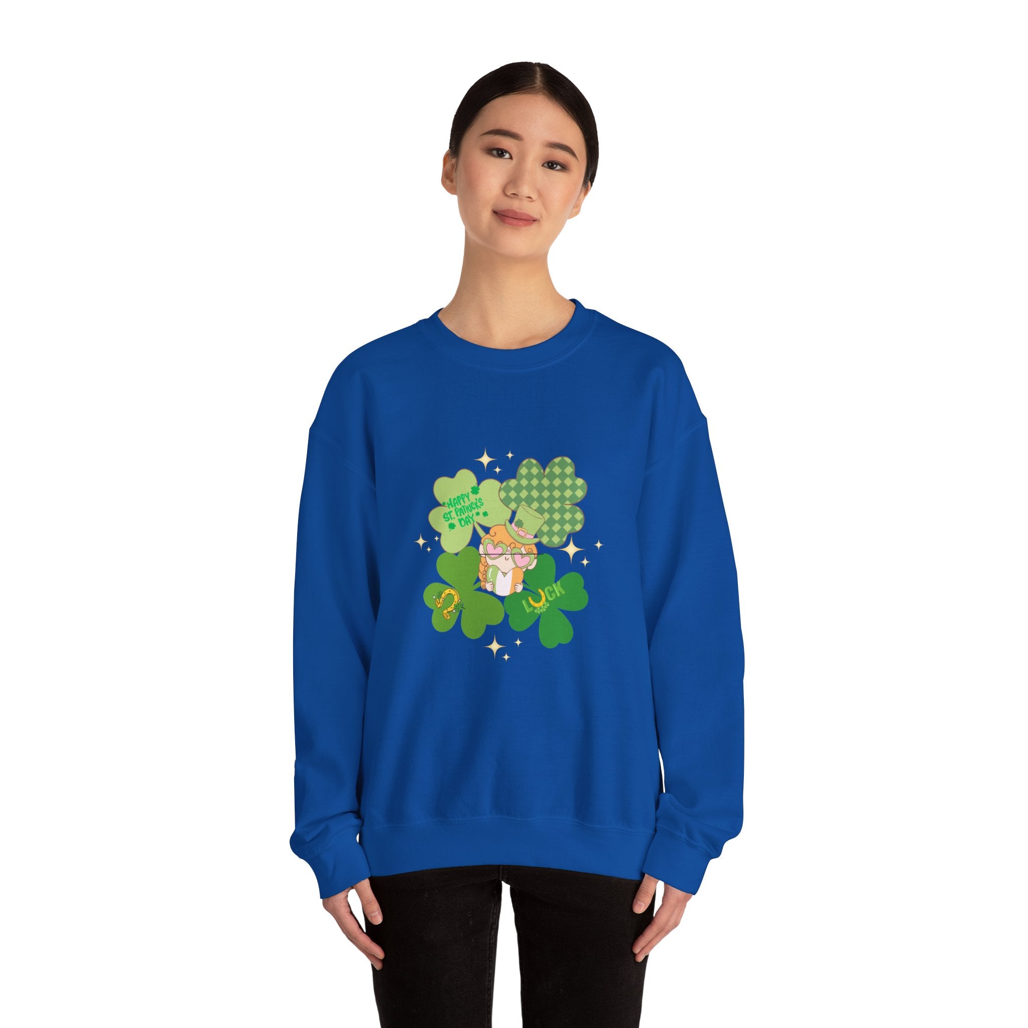 Retro St. Paddy's Day Unisex Heavy Blend™ Crewneck Sweatshirt