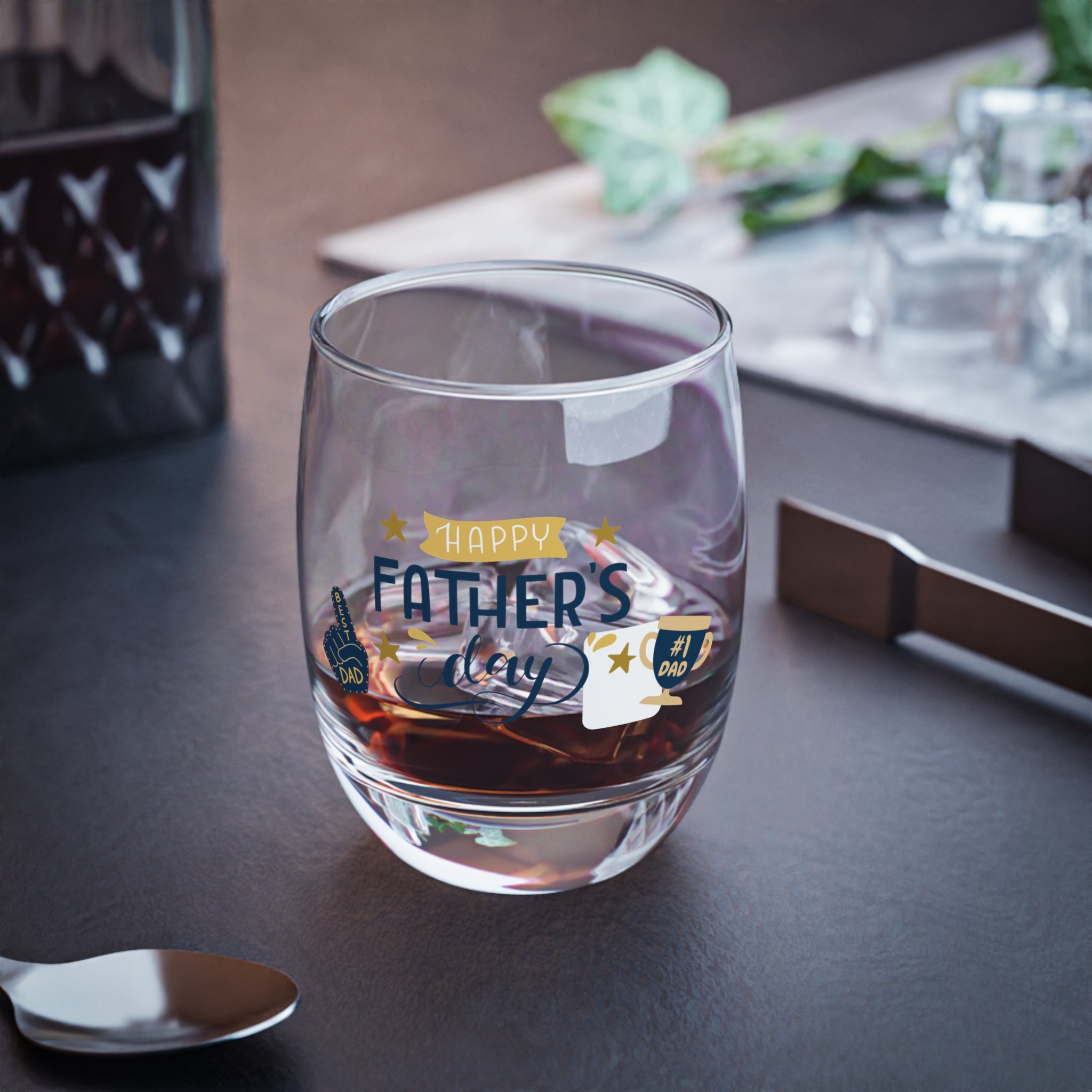 Happy Father's Day No.1 Whiskey Glass