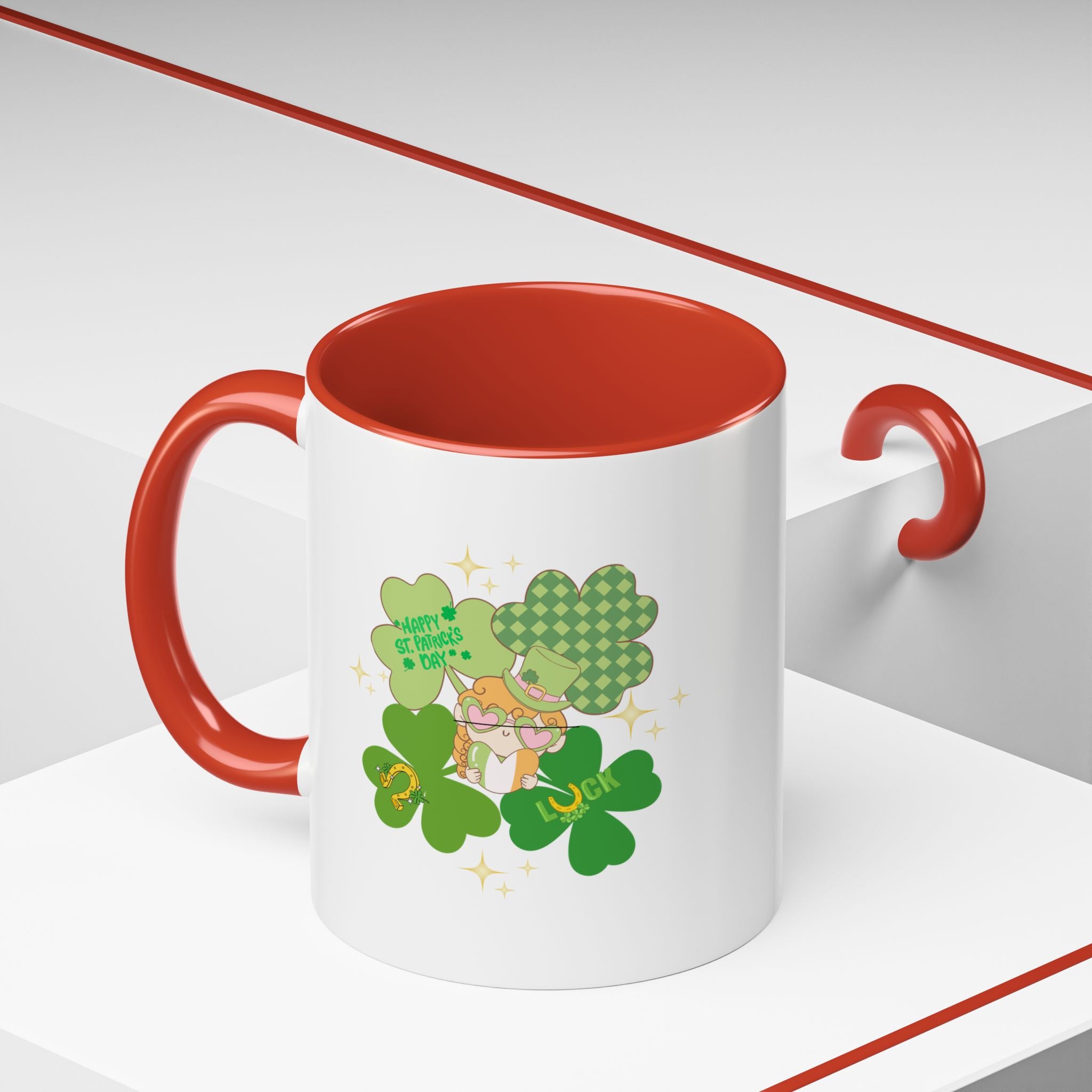Retro St. Paddy's Day Accent Coffee Mug - 11oz & 15oz