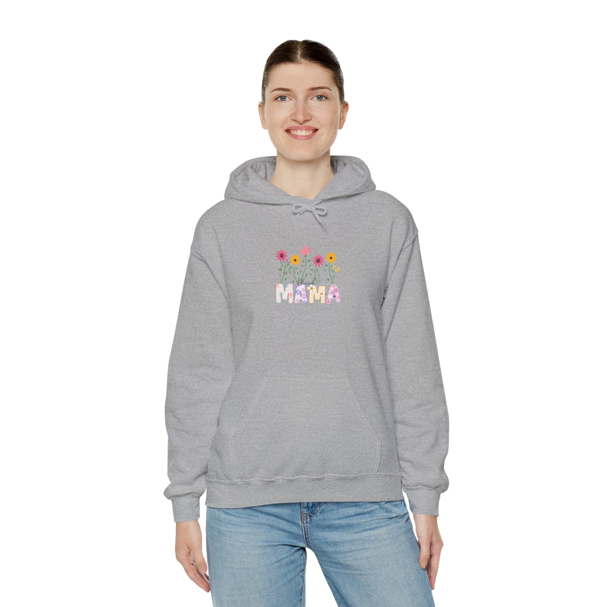Blessed Mama Sweatshirt Cozy Unisex Heavy Blend™