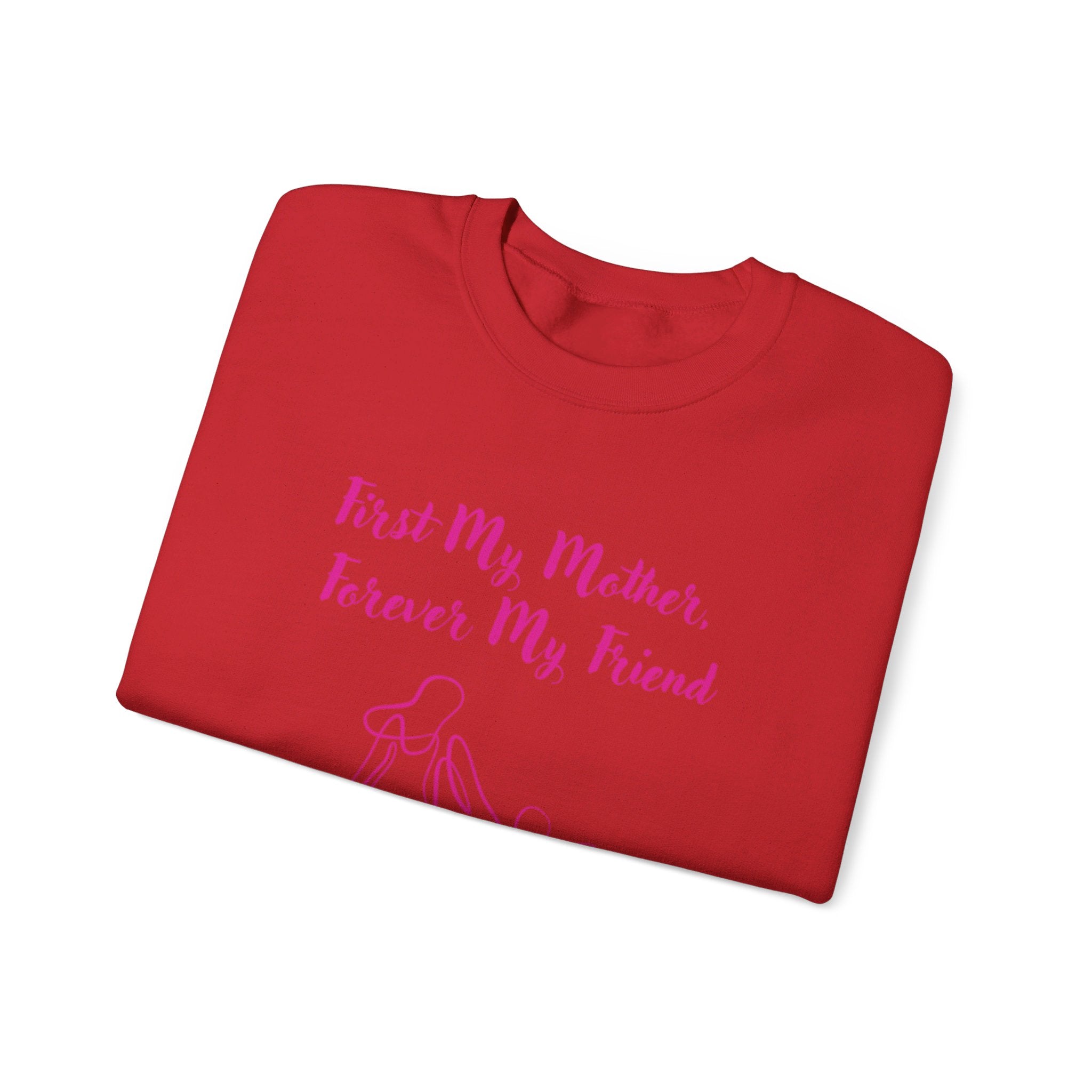 First My Mother Forever My Friend Unisex Heavy Blend™ Crewneck Sweatshirt