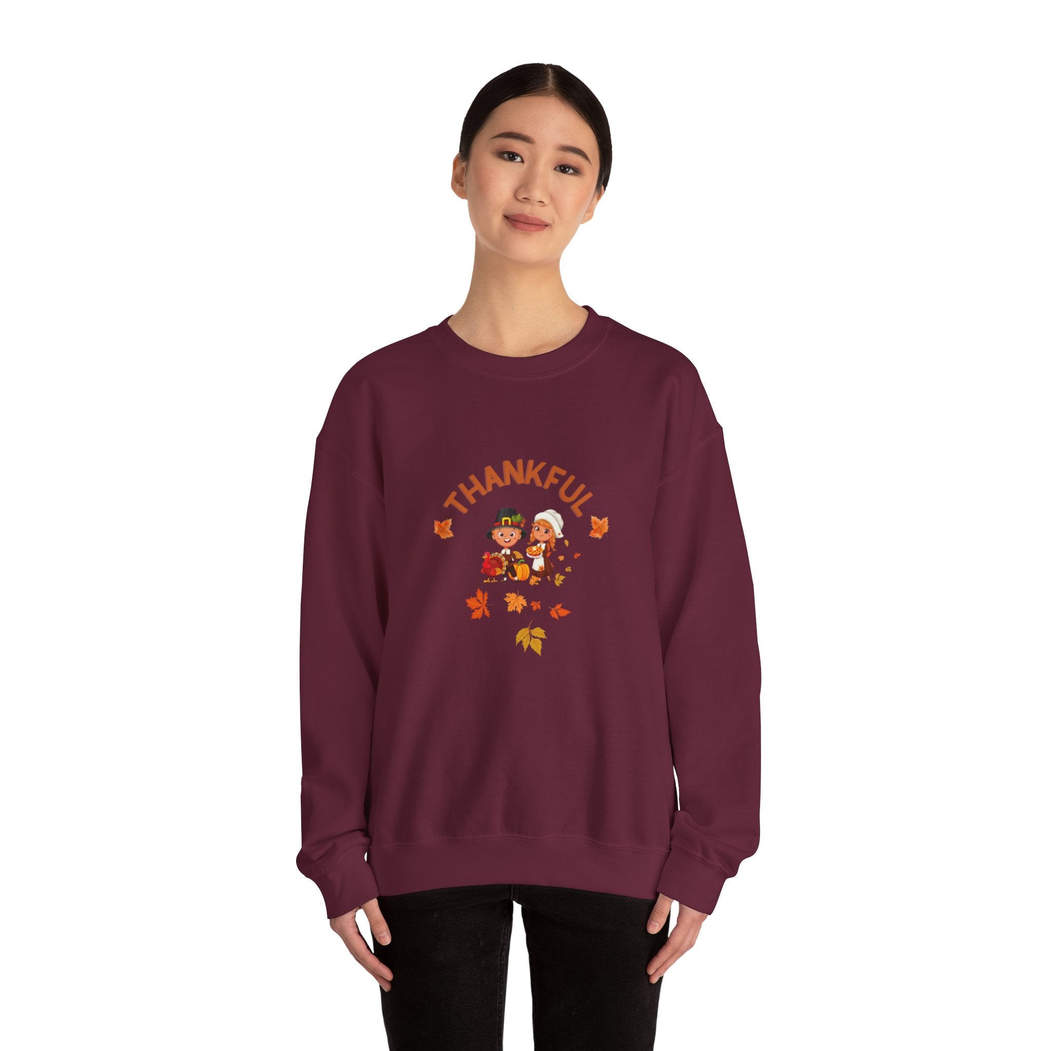 Pilgrims Turkey Day Unisex Heavy Blend™ Crewneck Sweatshirt