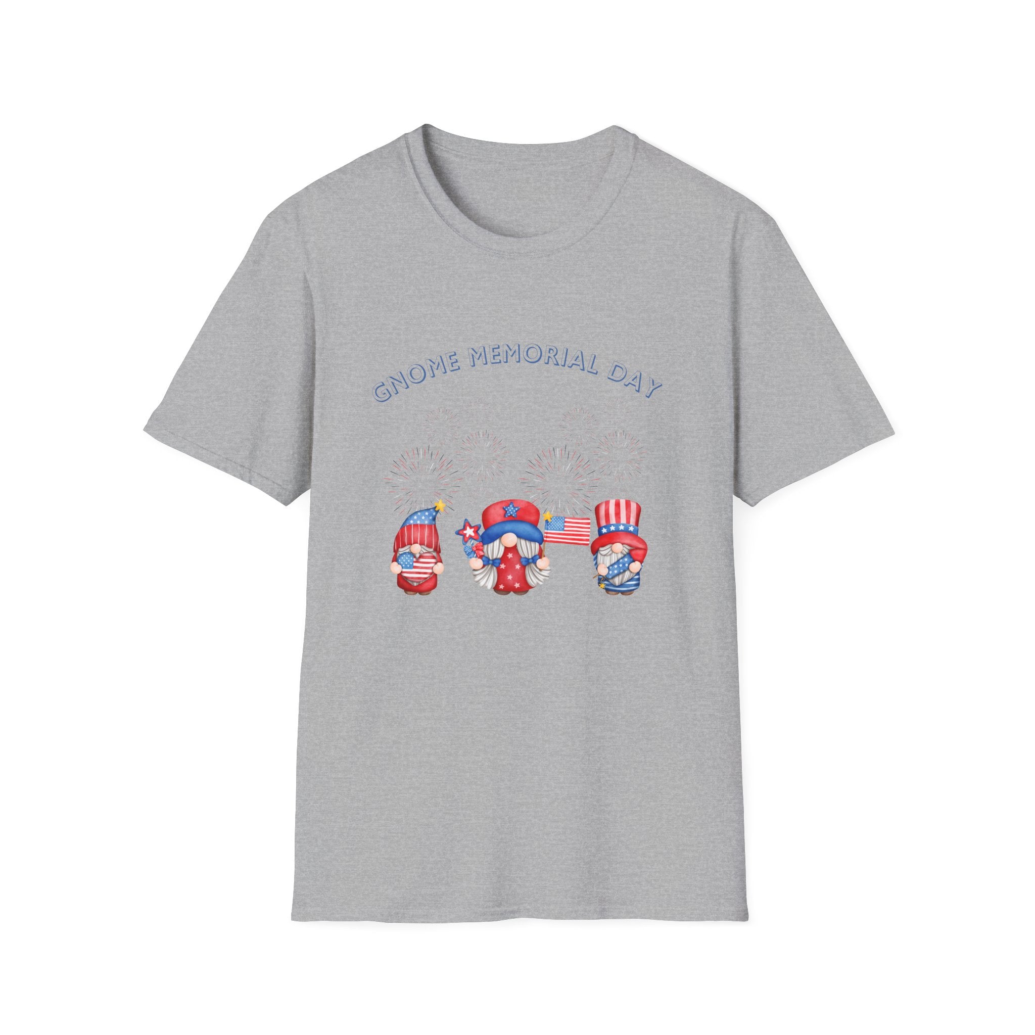 Gnome Memorial Day Unisex T-Shirt - Celebrate with Fun Design