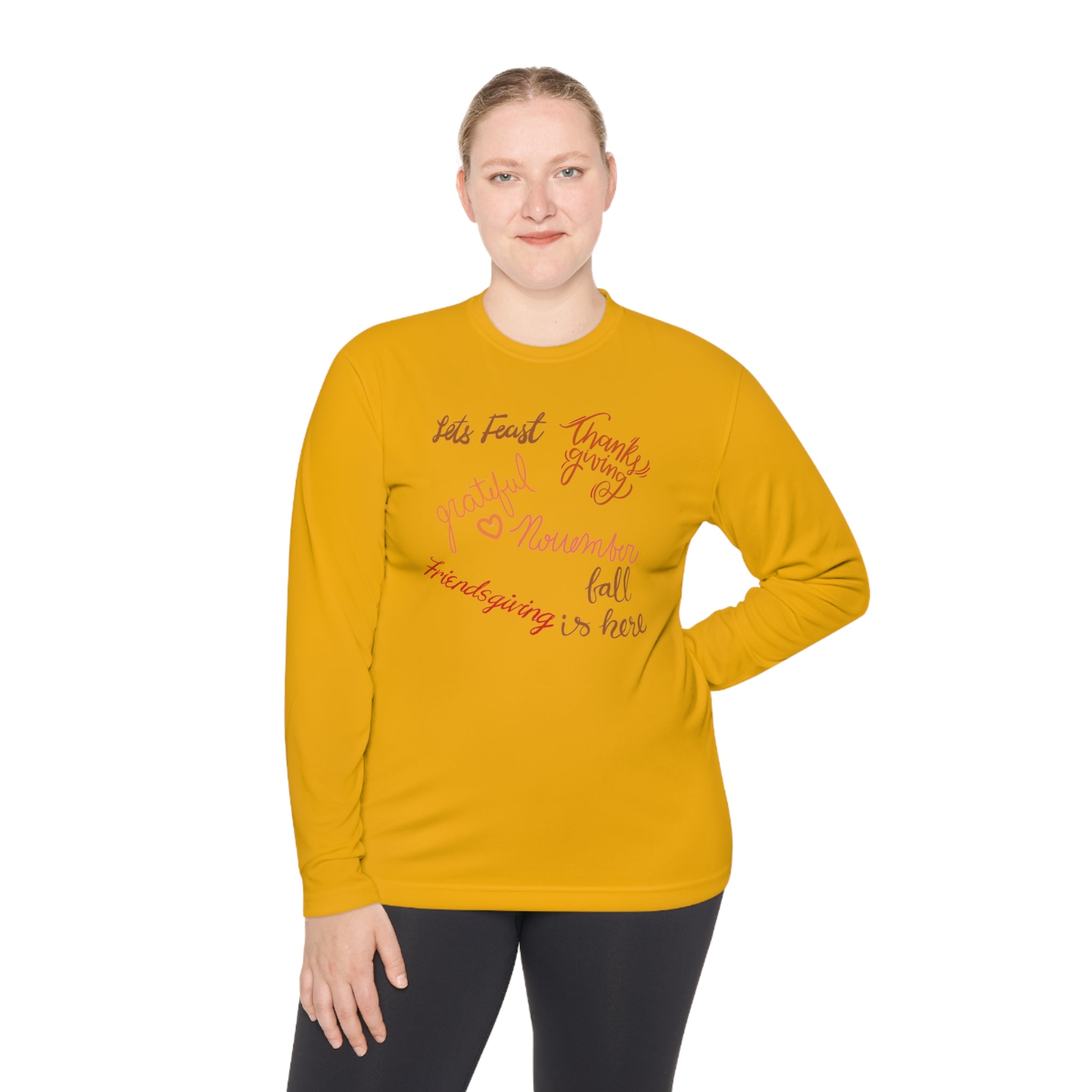 Thanksgiving Season Unisex Lightweight Long Sleeve Tee