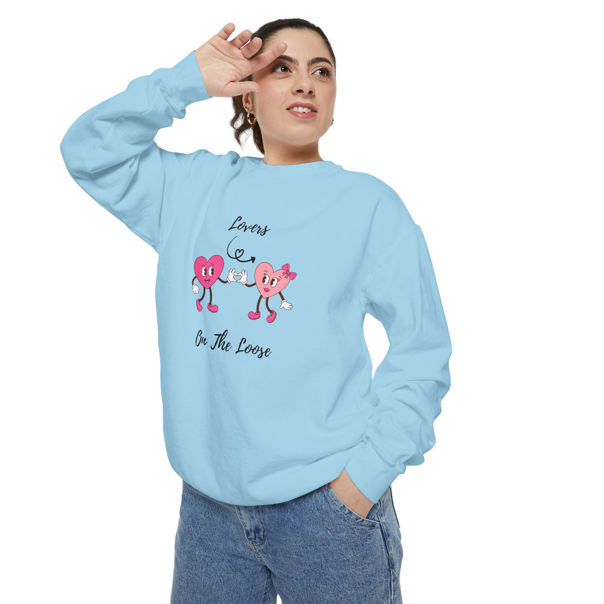 Lovers On The Loose Unisex Garment-Dyed Sweatshirt