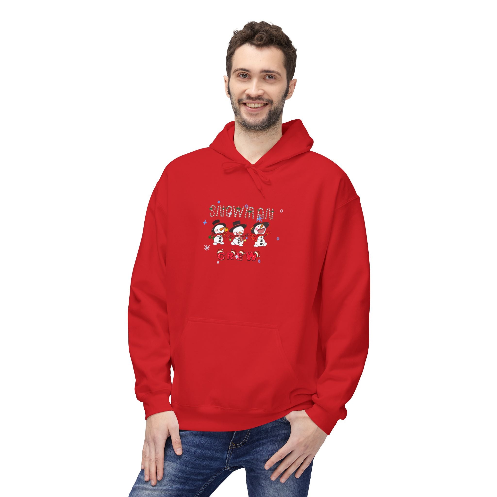 Snowman Crew Unisex Midweight Softstyle Fleece Hoodie